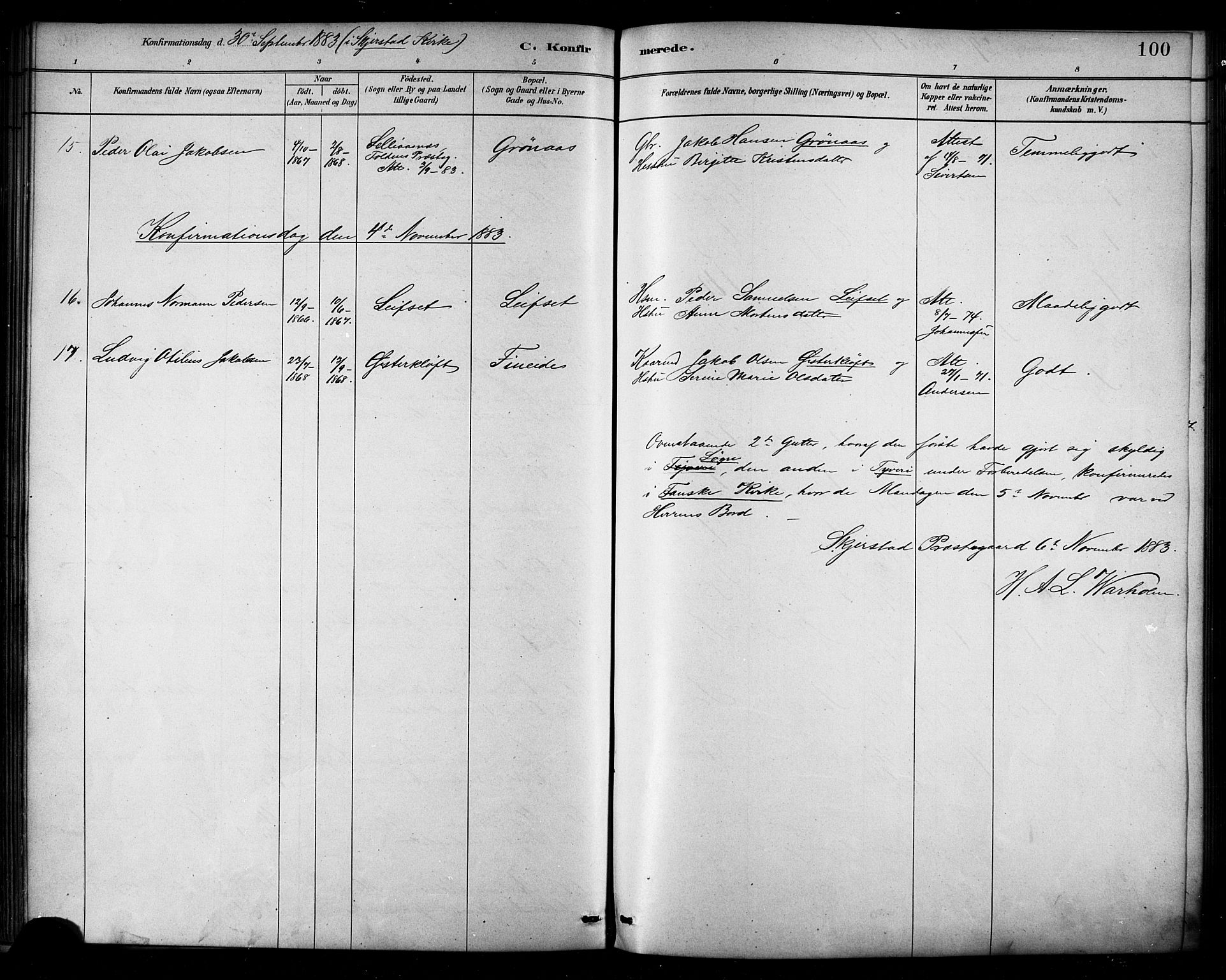 Ministerialprotokoller, klokkerbøker og fødselsregistre - Nordland, AV/SAT-A-1459/849/L0689: Parish register (official) no. 849A01, 1879-1889, p. 100