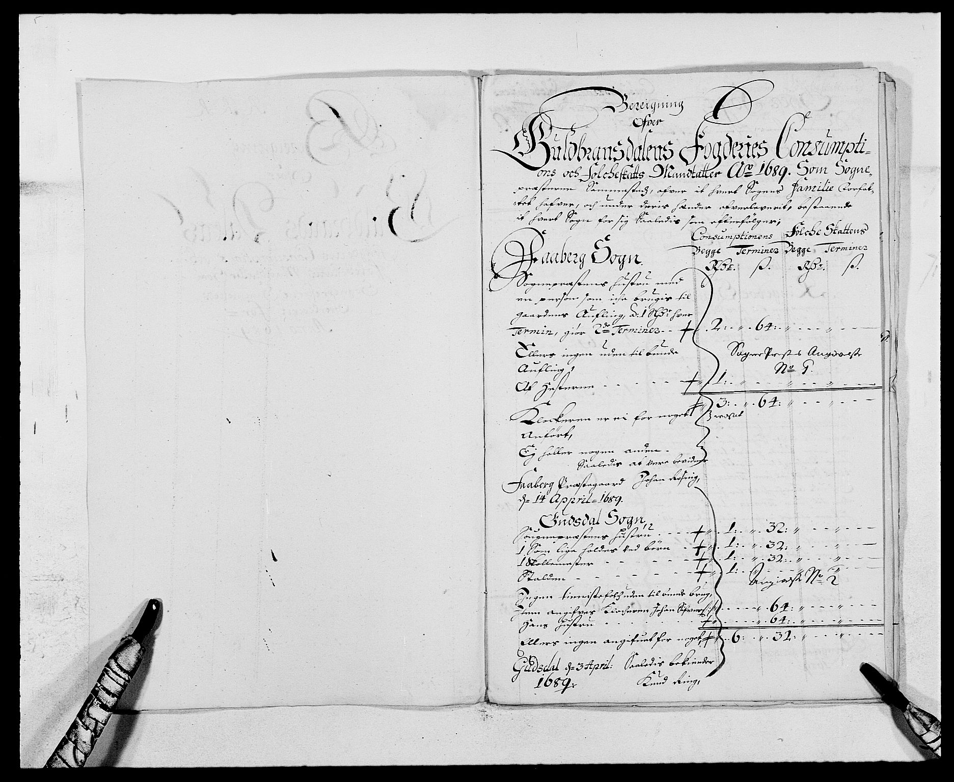 Rentekammeret inntil 1814, Reviderte regnskaper, Fogderegnskap, RA/EA-4092/R17/L1164: Fogderegnskap Gudbrandsdal, 1682-1689, p. 139