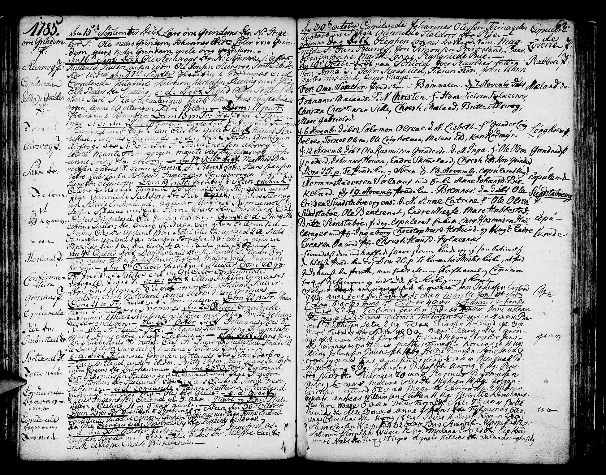 Finnås sokneprestembete, AV/SAB-A-99925/H/Ha/Haa/Haaa/L0003: Parish register (official) no. A 3, 1765-1803, p. 62