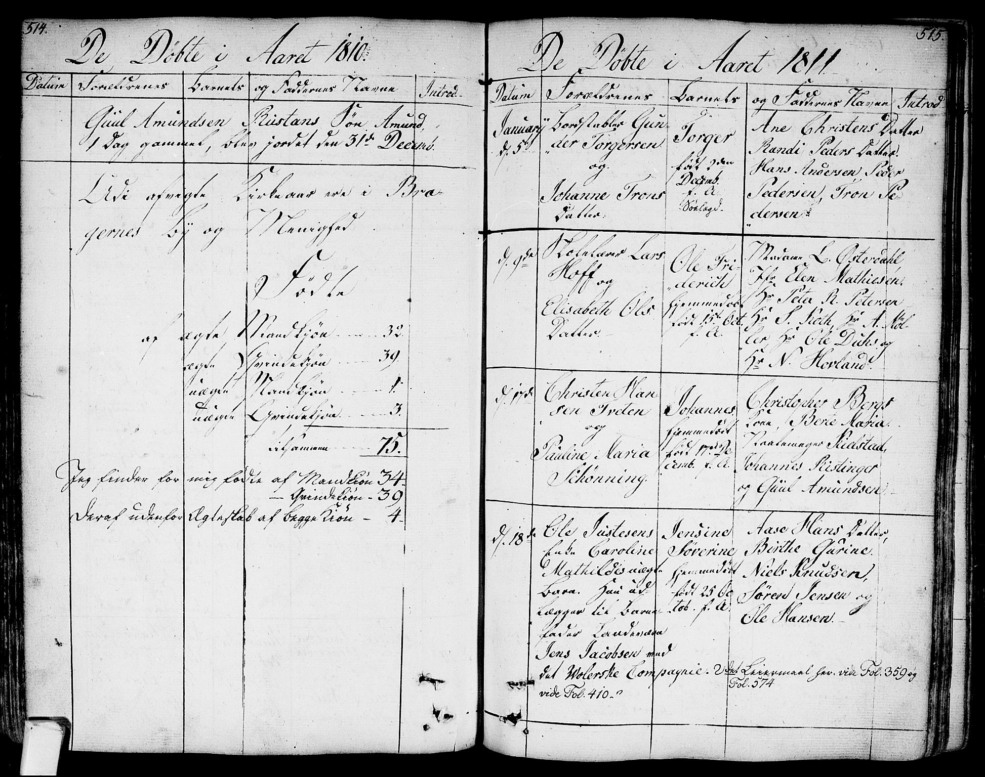 Bragernes kirkebøker, AV/SAKO-A-6/F/Fa/L0006a: Parish register (official) no. I 6, 1782-1814, p. 514-515