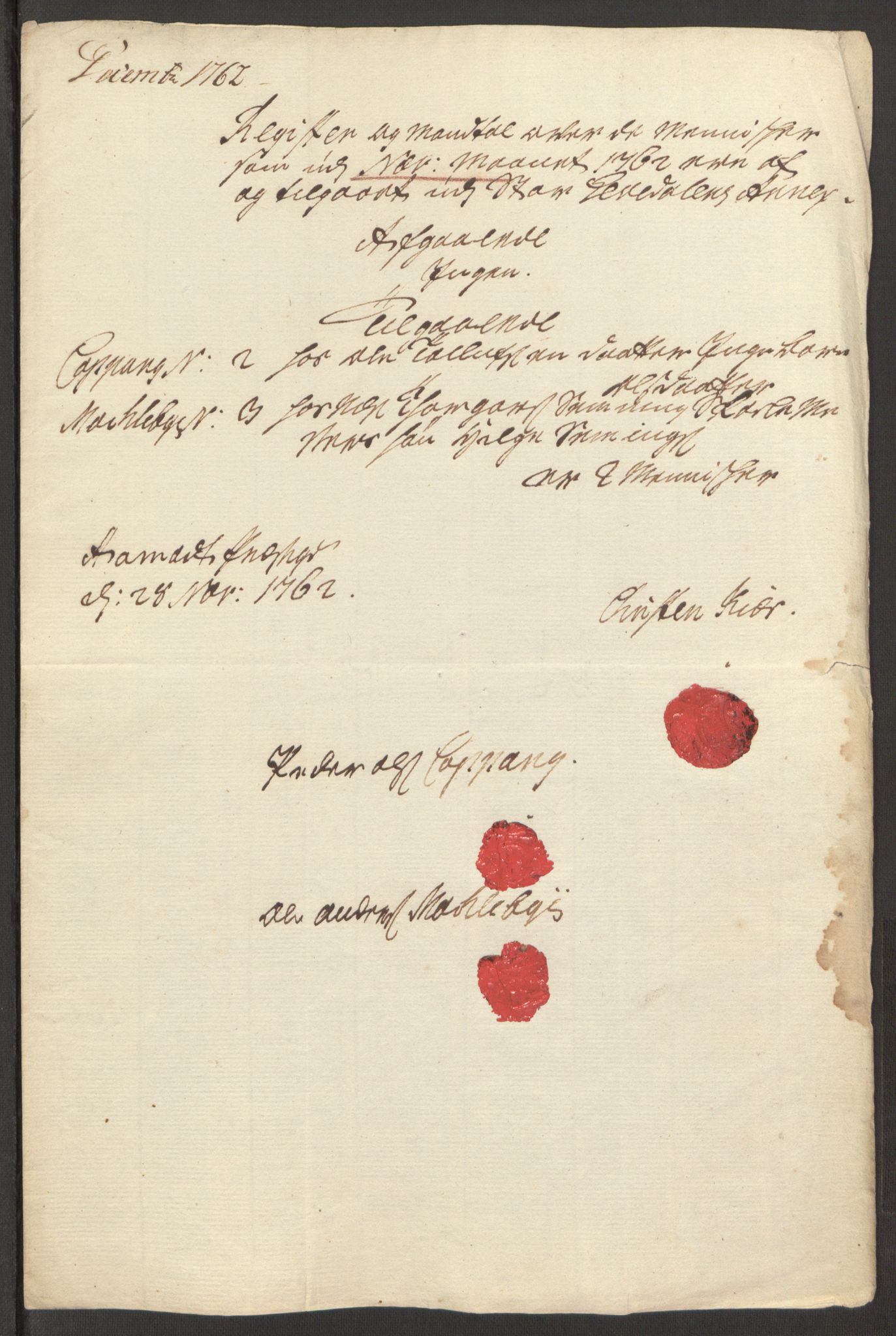 Rentekammeret inntil 1814, Reviderte regnskaper, Fogderegnskap, AV/RA-EA-4092/R15/L1014: Ekstraskatten Østerdal, 1762-1764, p. 475