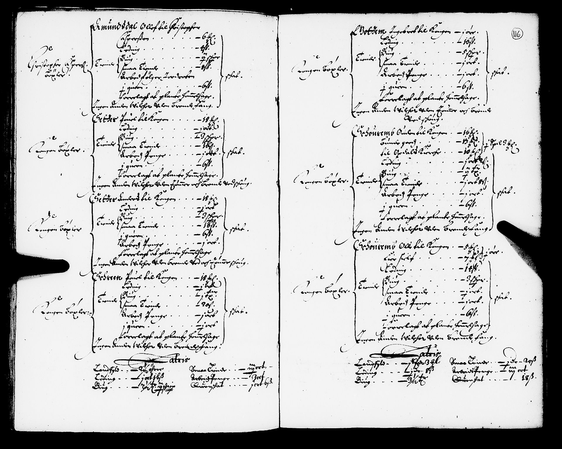 Rentekammeret inntil 1814, Realistisk ordnet avdeling, AV/RA-EA-4070/N/Nb/Nba/L0050: Orkdal fogderi, 1666, p. 115b-116a