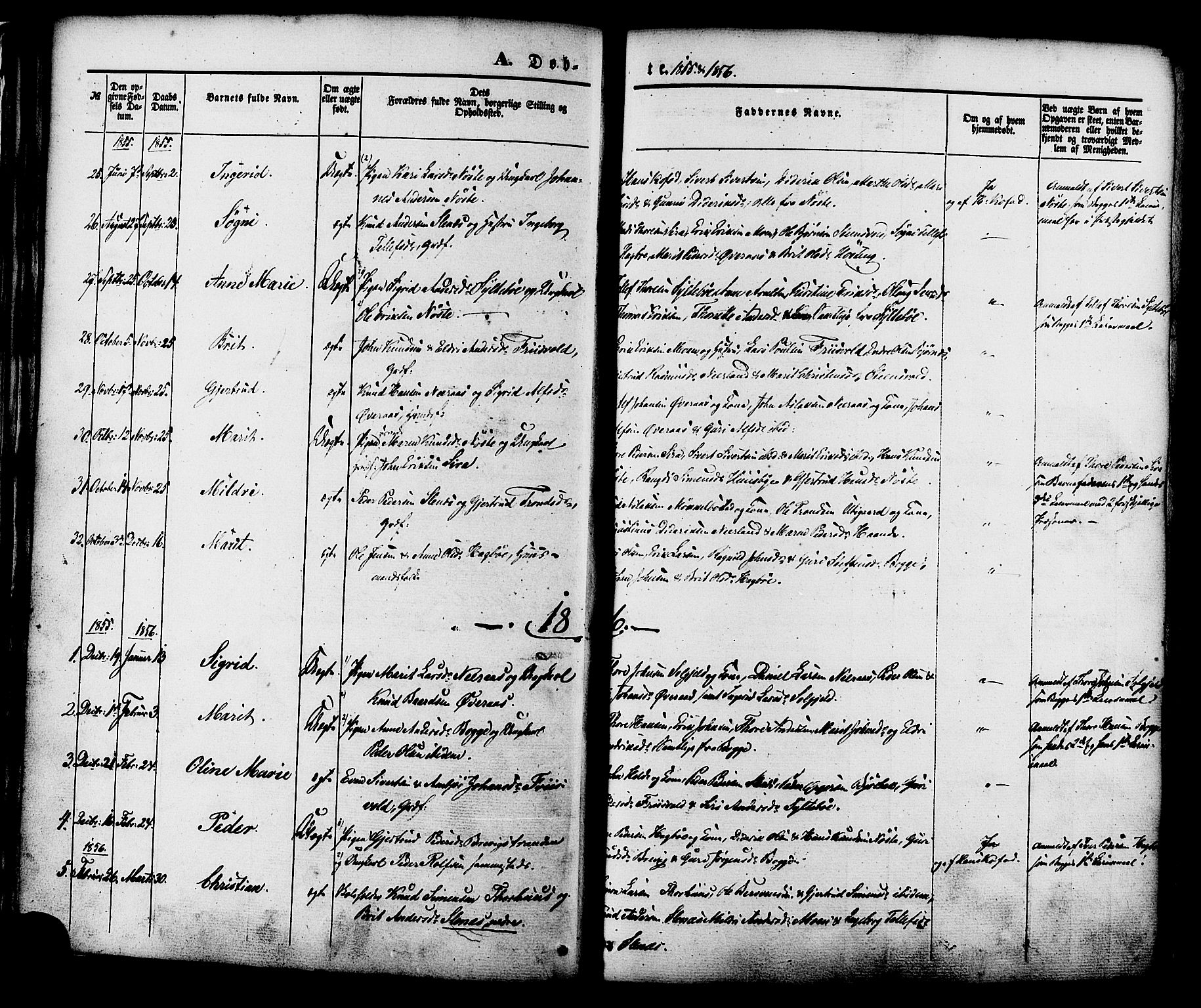 Ministerialprotokoller, klokkerbøker og fødselsregistre - Møre og Romsdal, SAT/A-1454/552/L0637: Parish register (official) no. 552A01, 1845-1879, p. 25