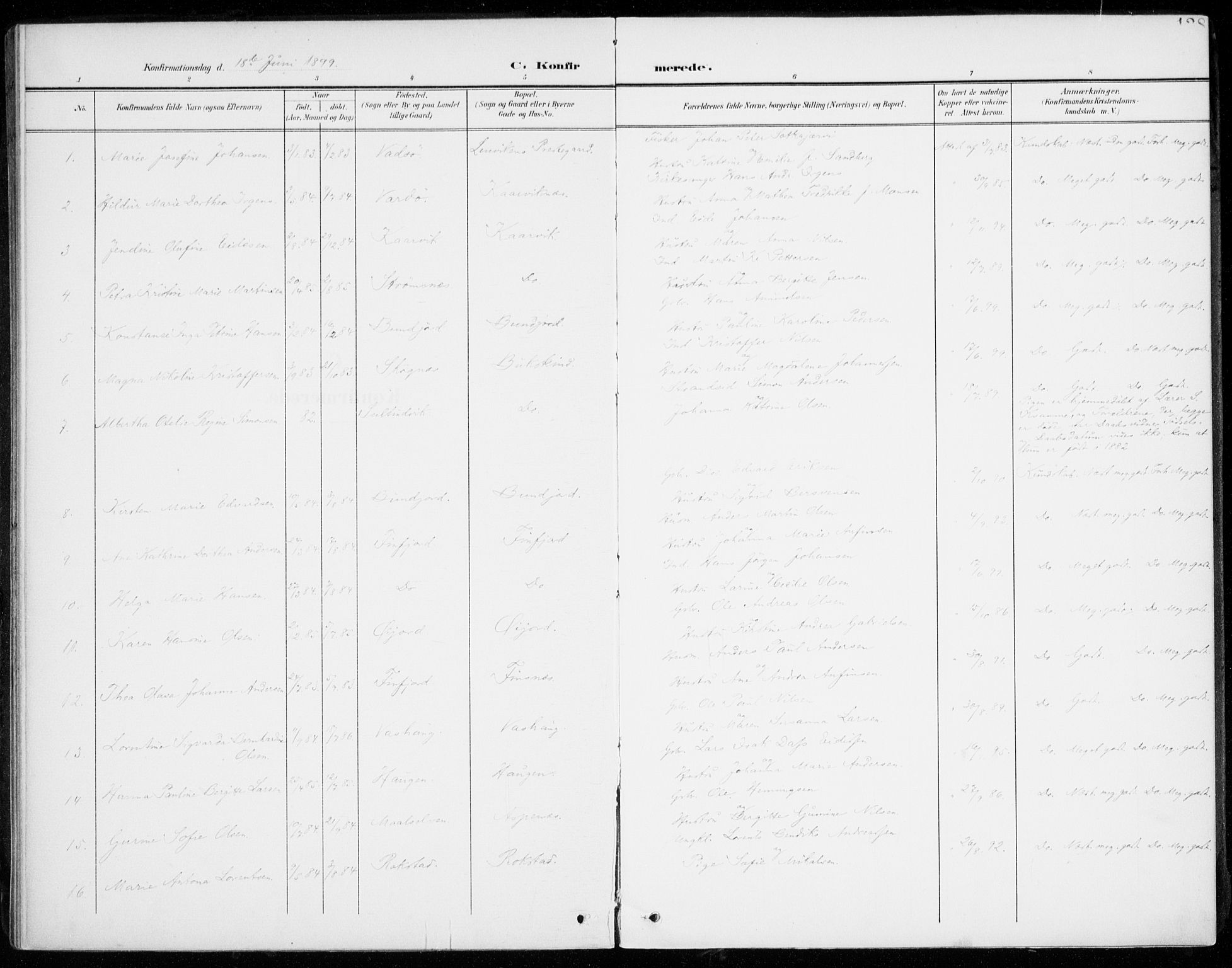 Lenvik sokneprestembete, SATØ/S-1310/H/Ha/Haa/L0014kirke: Parish register (official) no. 14, 1899-1909, p. 128