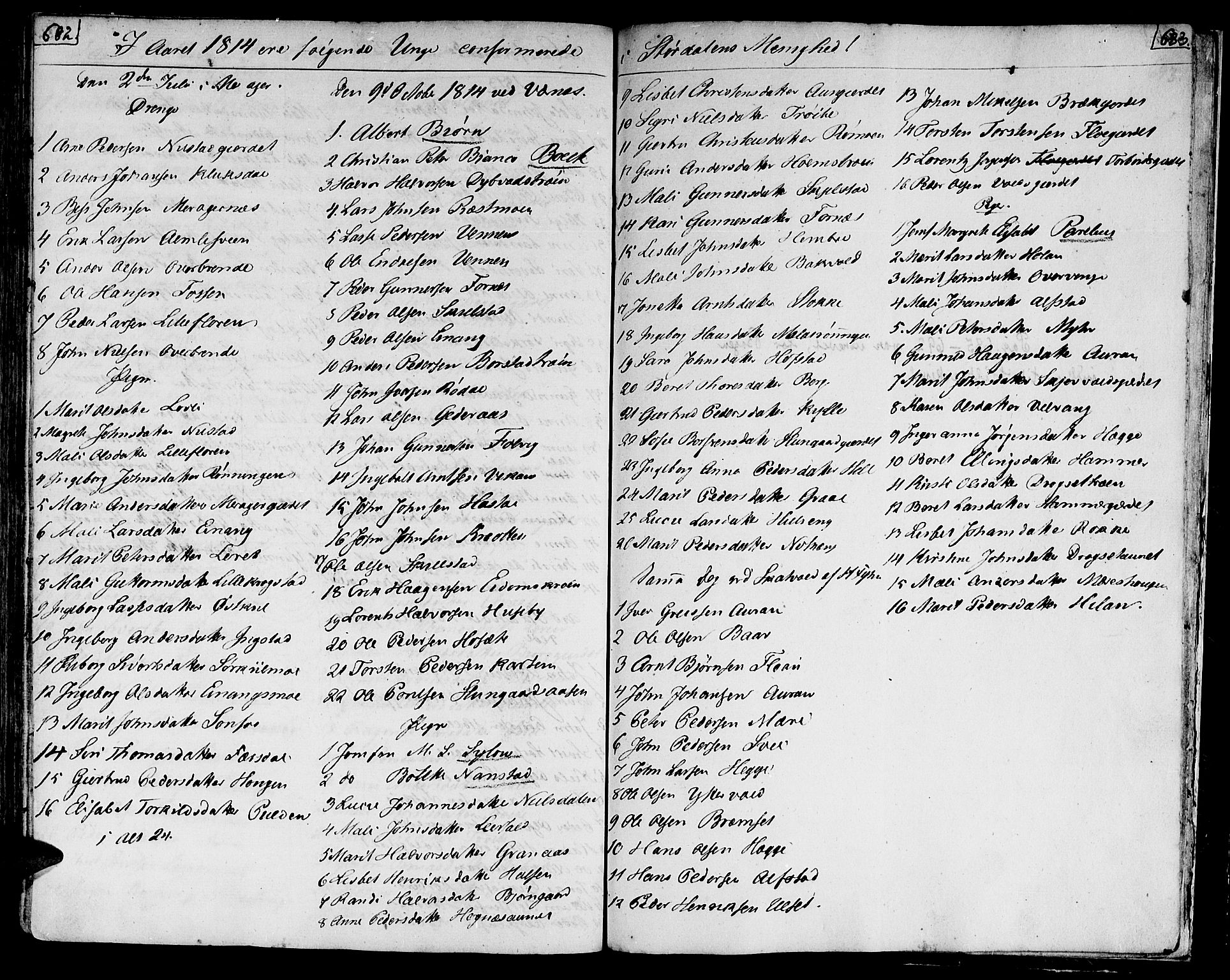 Ministerialprotokoller, klokkerbøker og fødselsregistre - Nord-Trøndelag, SAT/A-1458/709/L0060: Parish register (official) no. 709A07, 1797-1815, p. 682-683