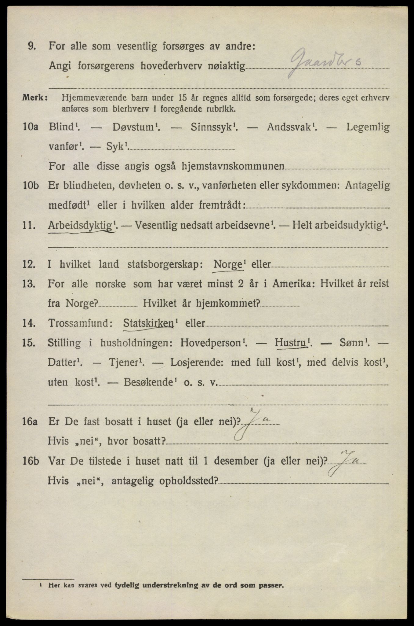 SAO, 1920 census for Enebakk, 1920, p. 3132