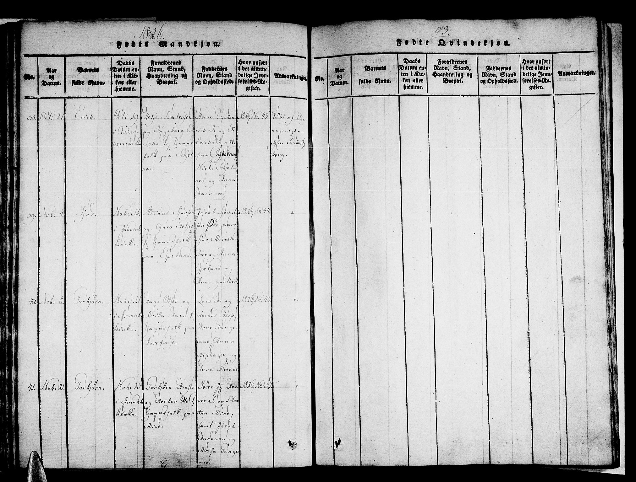 Strandebarm sokneprestembete, AV/SAB-A-78401/H/Haa: Parish register (official) no. A 5, 1816-1826, p. 93