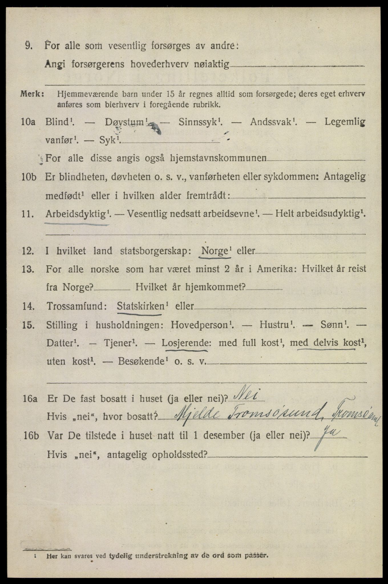 SAKO, 1920 census for Sandeherred, 1920, p. 12735