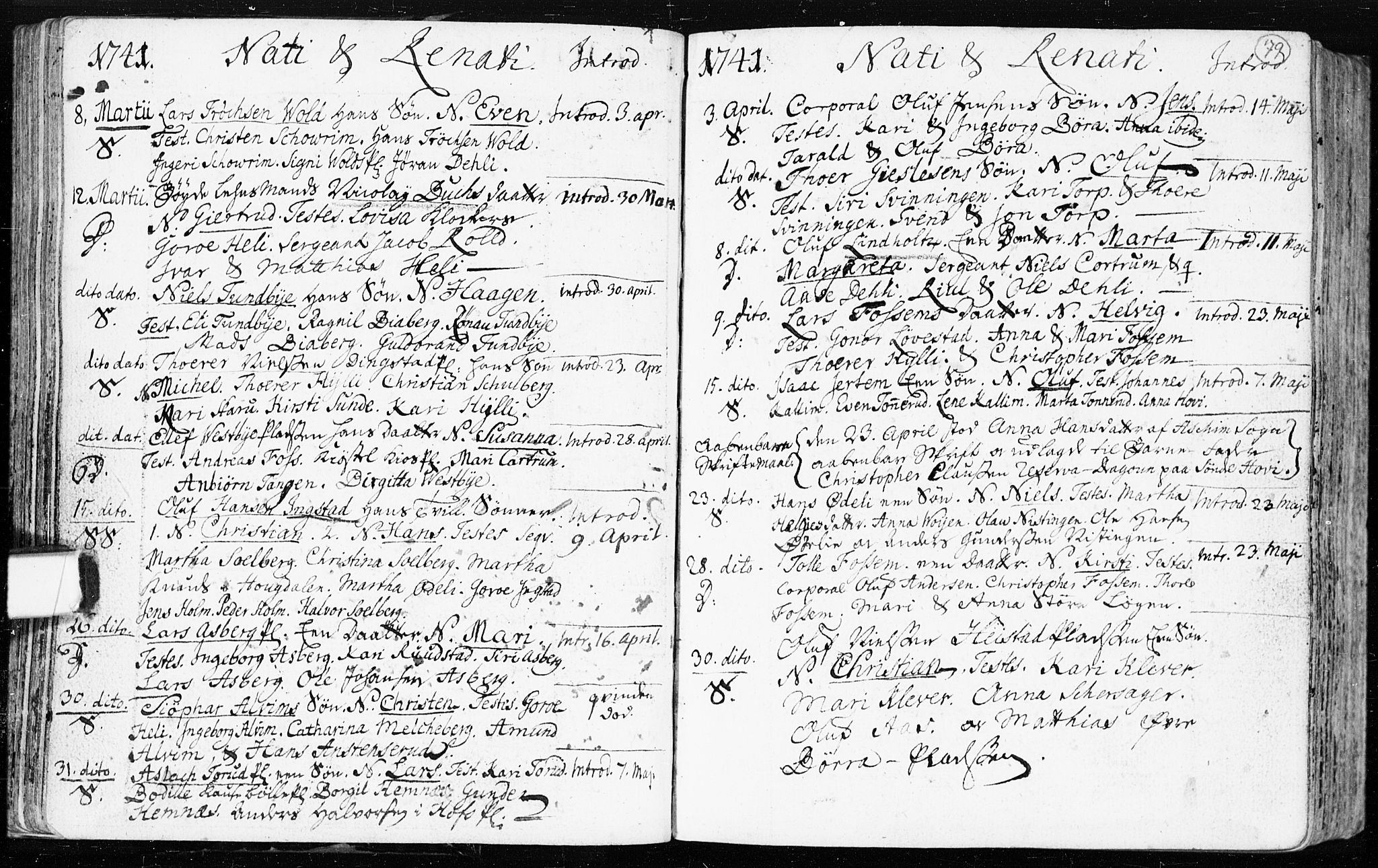 Spydeberg prestekontor Kirkebøker, SAO/A-10924/F/Fa/L0002: Parish register (official) no. I 2, 1739-1780, p. 79