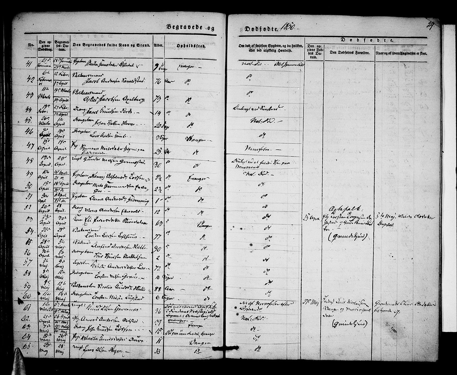 Voss sokneprestembete, SAB/A-79001/H/Haa: Parish register (official) no. A 15, 1845-1855, p. 29