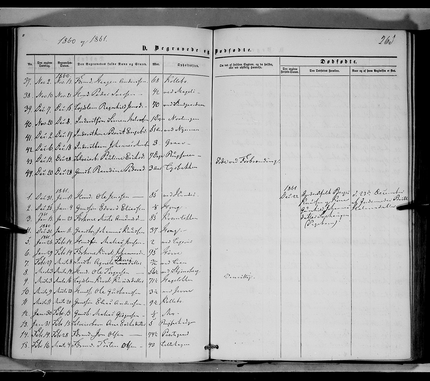 Øyer prestekontor, SAH/PREST-084/H/Ha/Haa/L0006: Parish register (official) no. 6, 1858-1874, p. 263