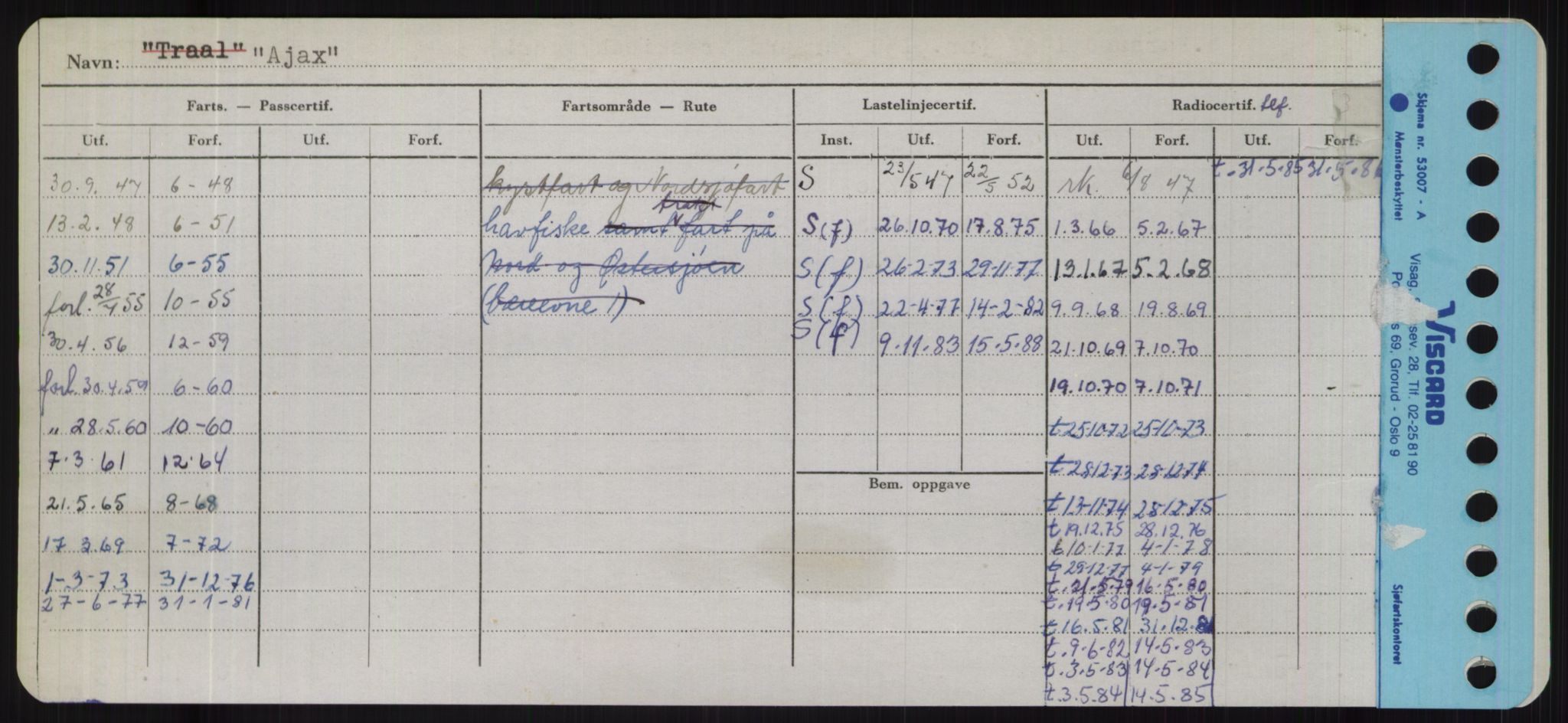 Sjøfartsdirektoratet med forløpere, Skipsmålingen, RA/S-1627/H/Hd/L0001: Fartøy, A-Anv, p. 172