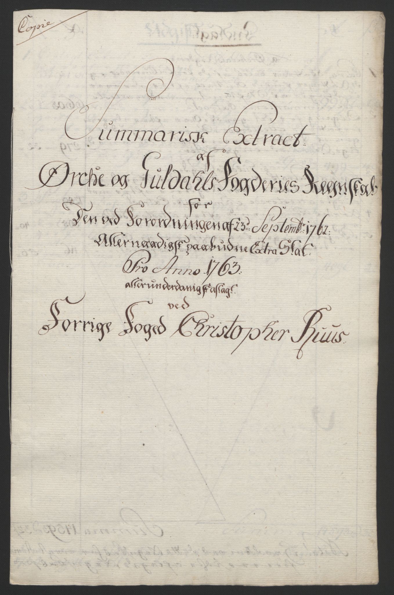 Rentekammeret inntil 1814, Reviderte regnskaper, Fogderegnskap, AV/RA-EA-4092/R60/L4094: Ekstraskatten Orkdal og Gauldal, 1762-1765, p. 86