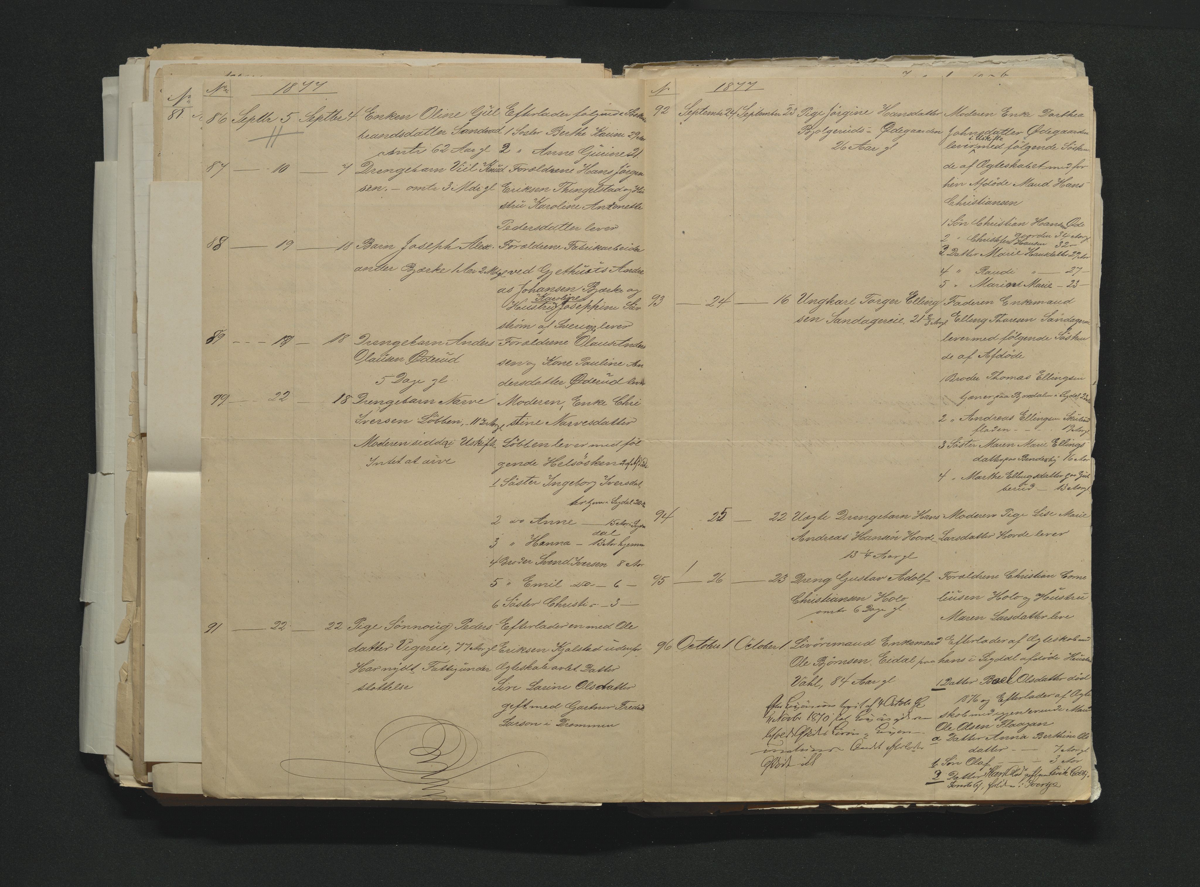 Eiker, Modum og Sigdal sorenskriveri, AV/SAKO-A-123/H/Ha/Hab/L0014: Dødsfallsmeldinger, 1874-1877, p. 665