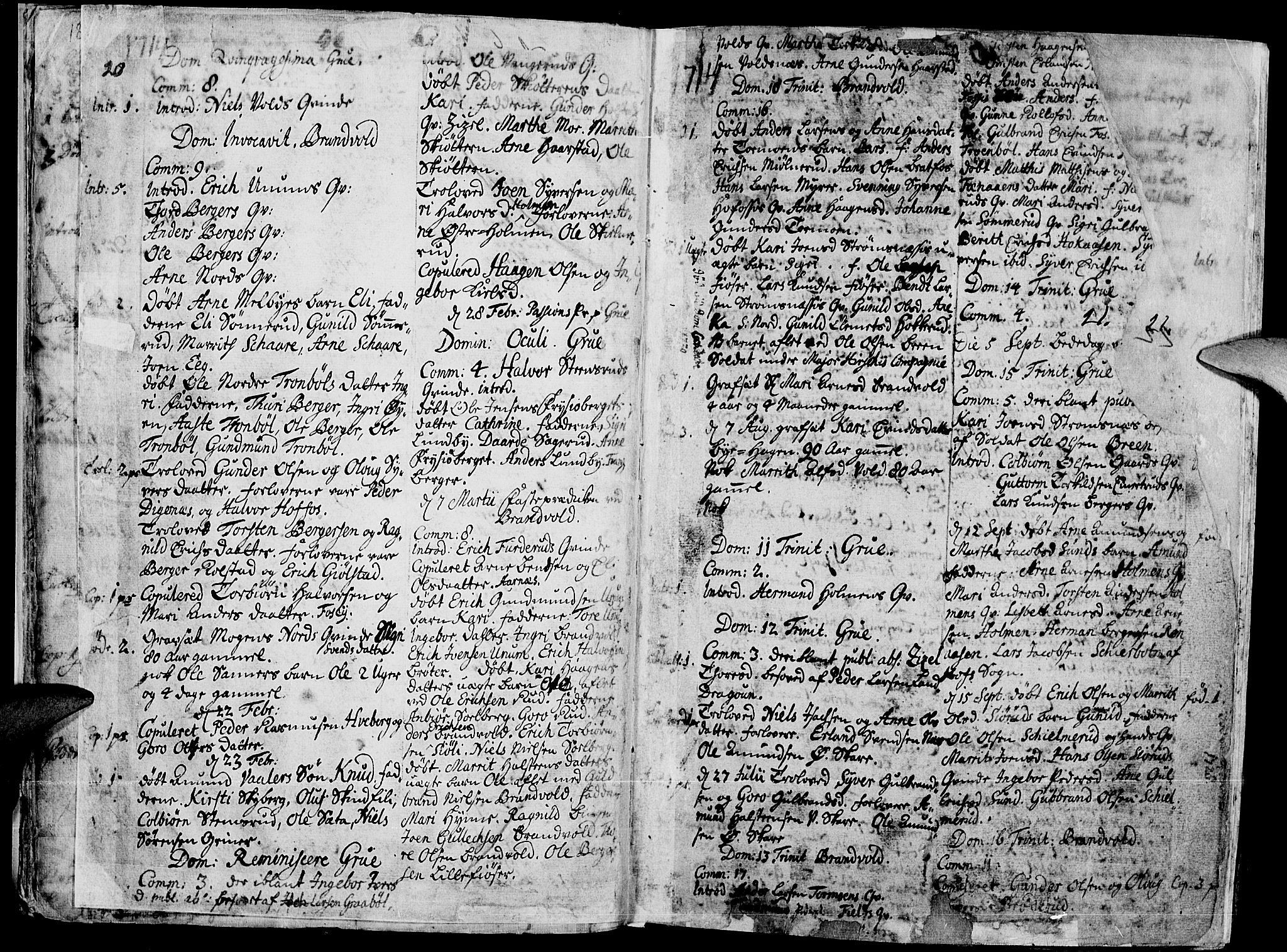 Grue prestekontor, AV/SAH-PREST-036/H/Ha/Haa/L0001: Parish register (official) no. 1, 1712-1748, p. 20-21