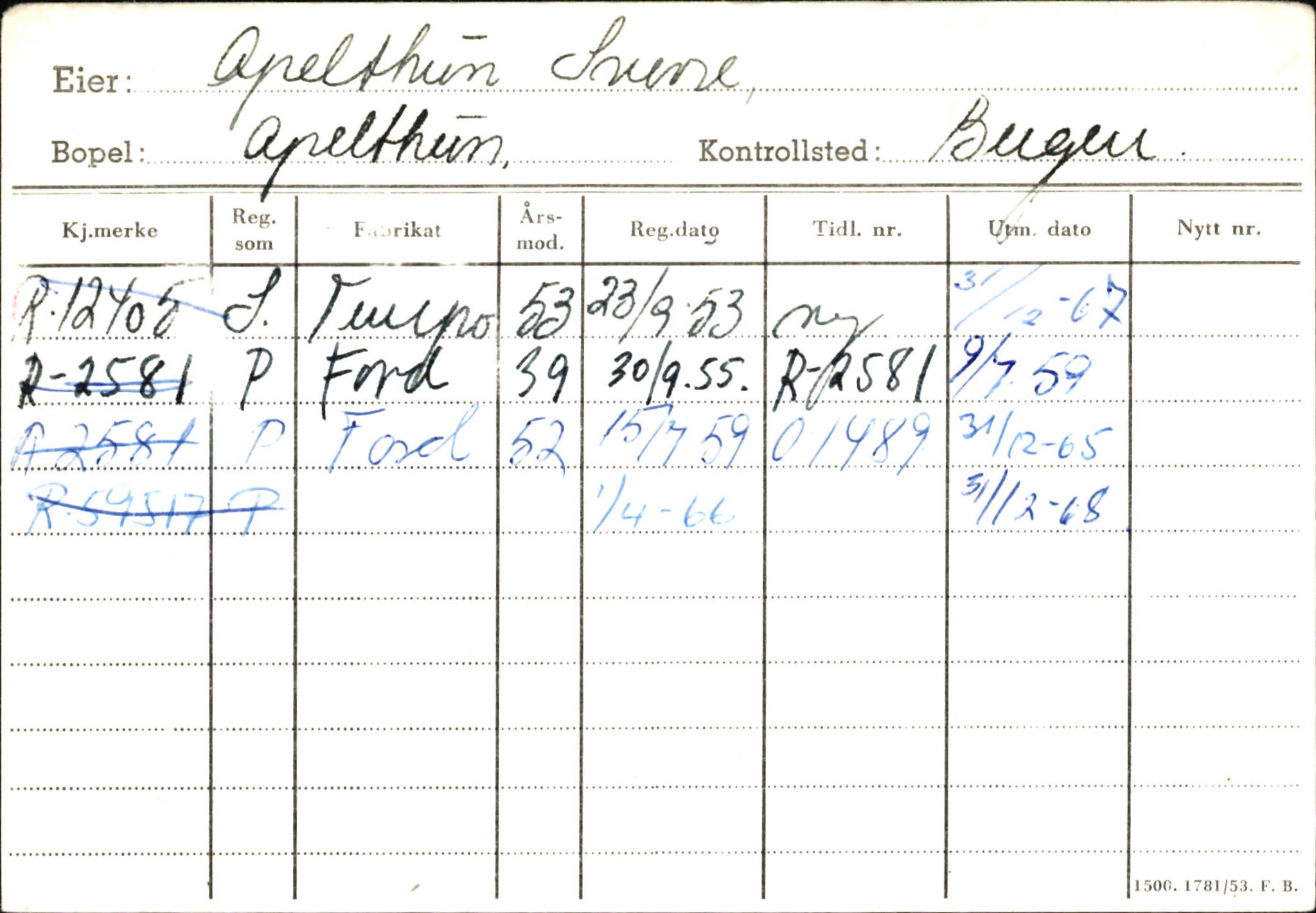 Statens vegvesen, Hordaland vegkontor, AV/SAB-A-5201/2/Ha/L0002: R-eierkort A, 1920-1971, p. 642