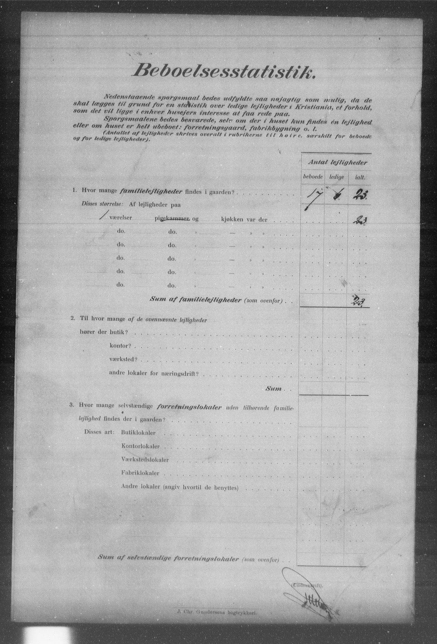 OBA, Municipal Census 1903 for Kristiania, 1903, p. 14808