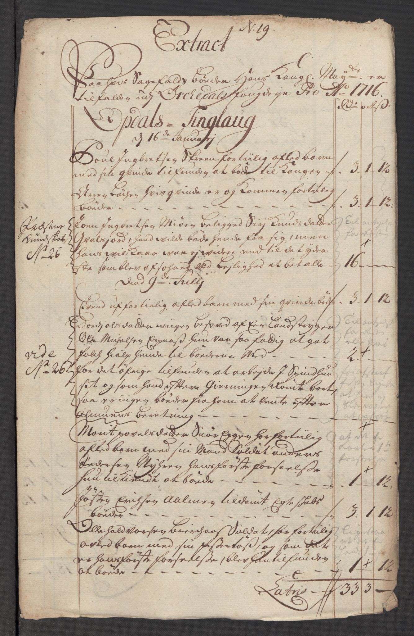 Rentekammeret inntil 1814, Reviderte regnskaper, Fogderegnskap, AV/RA-EA-4092/R60/L3967: Fogderegnskap Orkdal og Gauldal, 1716, p. 240