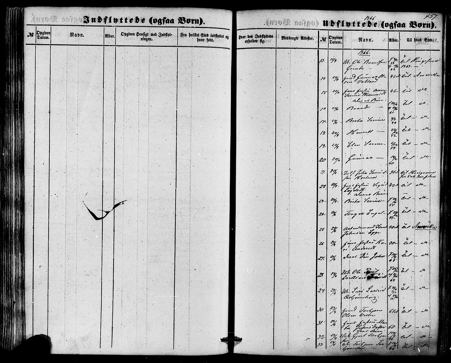 Skjold sokneprestkontor, AV/SAST-A-101847/H/Ha/Haa/L0008: Parish register (official) no. A 8, 1856-1882, p. 457