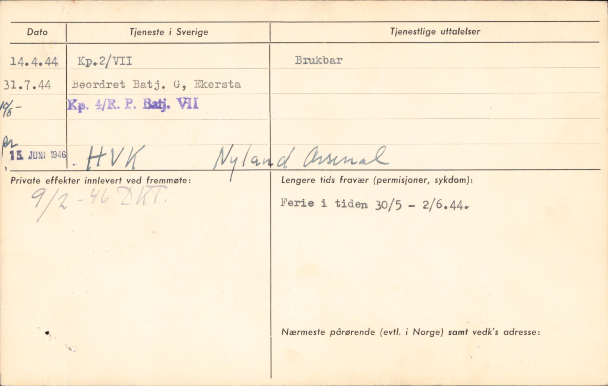 Forsvaret, Forsvarets overkommando/Luftforsvarsstaben, AV/RA-RAFA-4079/P/Pa/L0052: Personellpapirer, 1917, p. 401