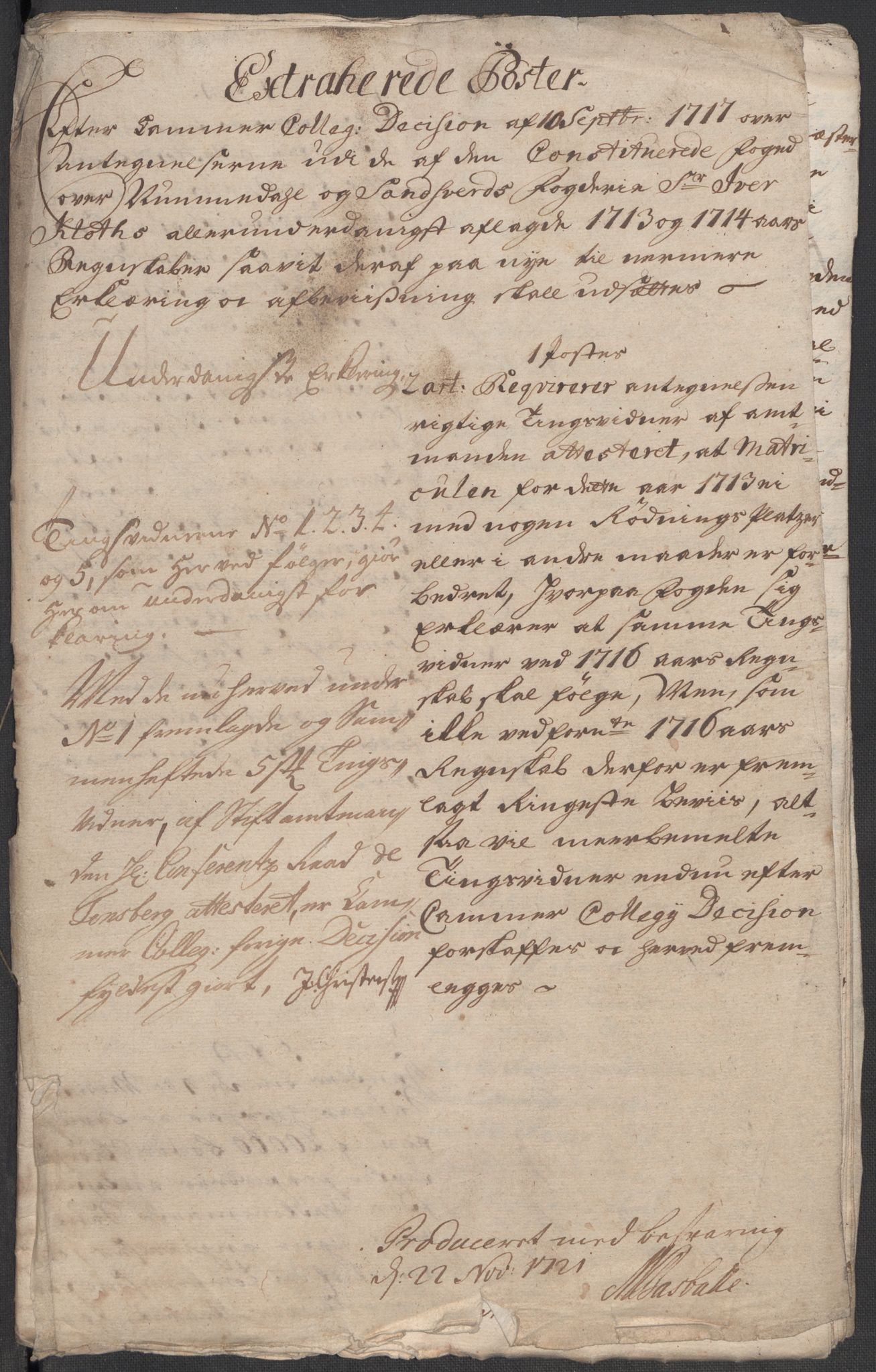 Rentekammeret inntil 1814, Reviderte regnskaper, Fogderegnskap, AV/RA-EA-4092/R24/L1590: Fogderegnskap Numedal og Sandsvær, 1714, p. 240