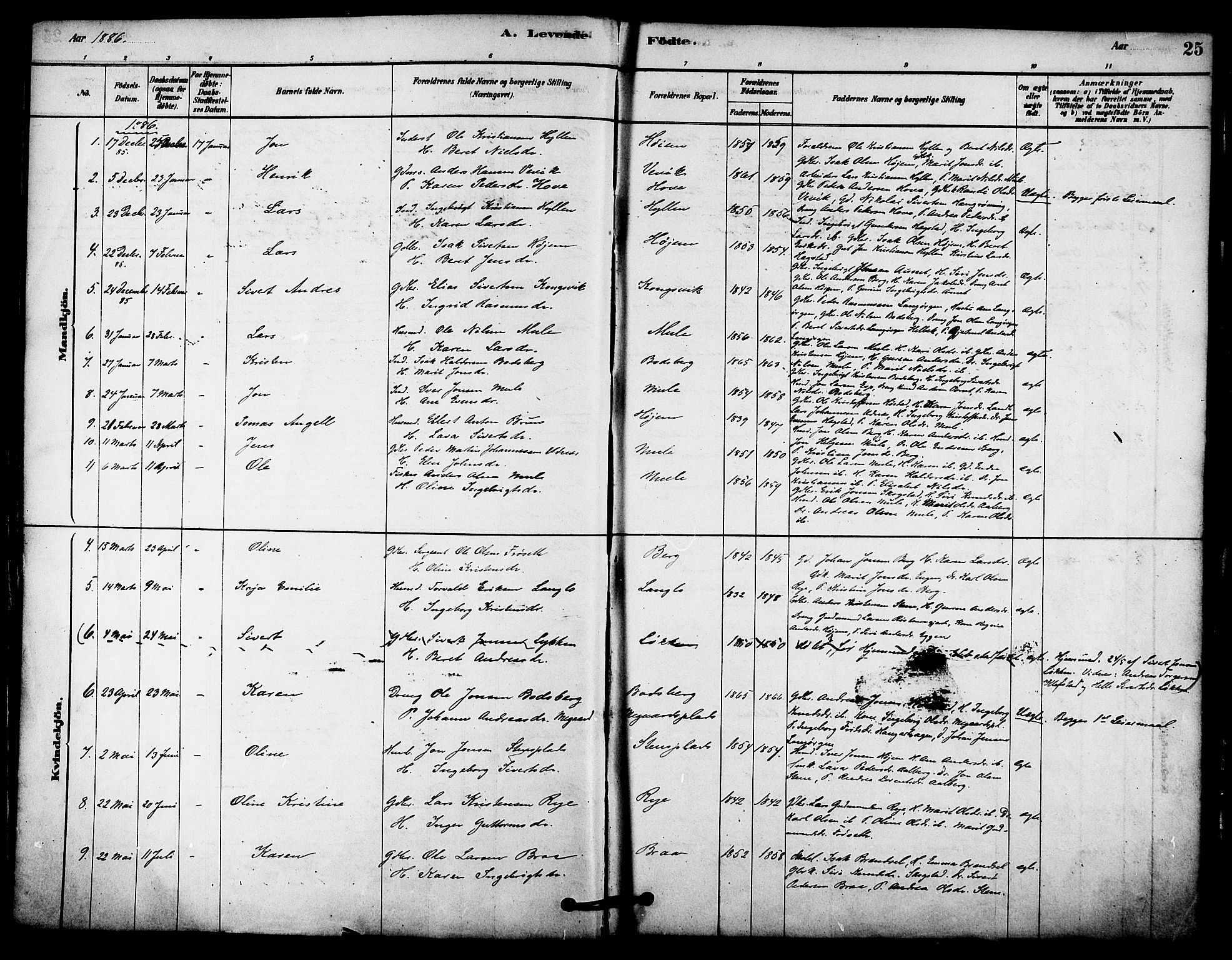 Ministerialprotokoller, klokkerbøker og fødselsregistre - Sør-Trøndelag, SAT/A-1456/612/L0378: Parish register (official) no. 612A10, 1878-1897, p. 25