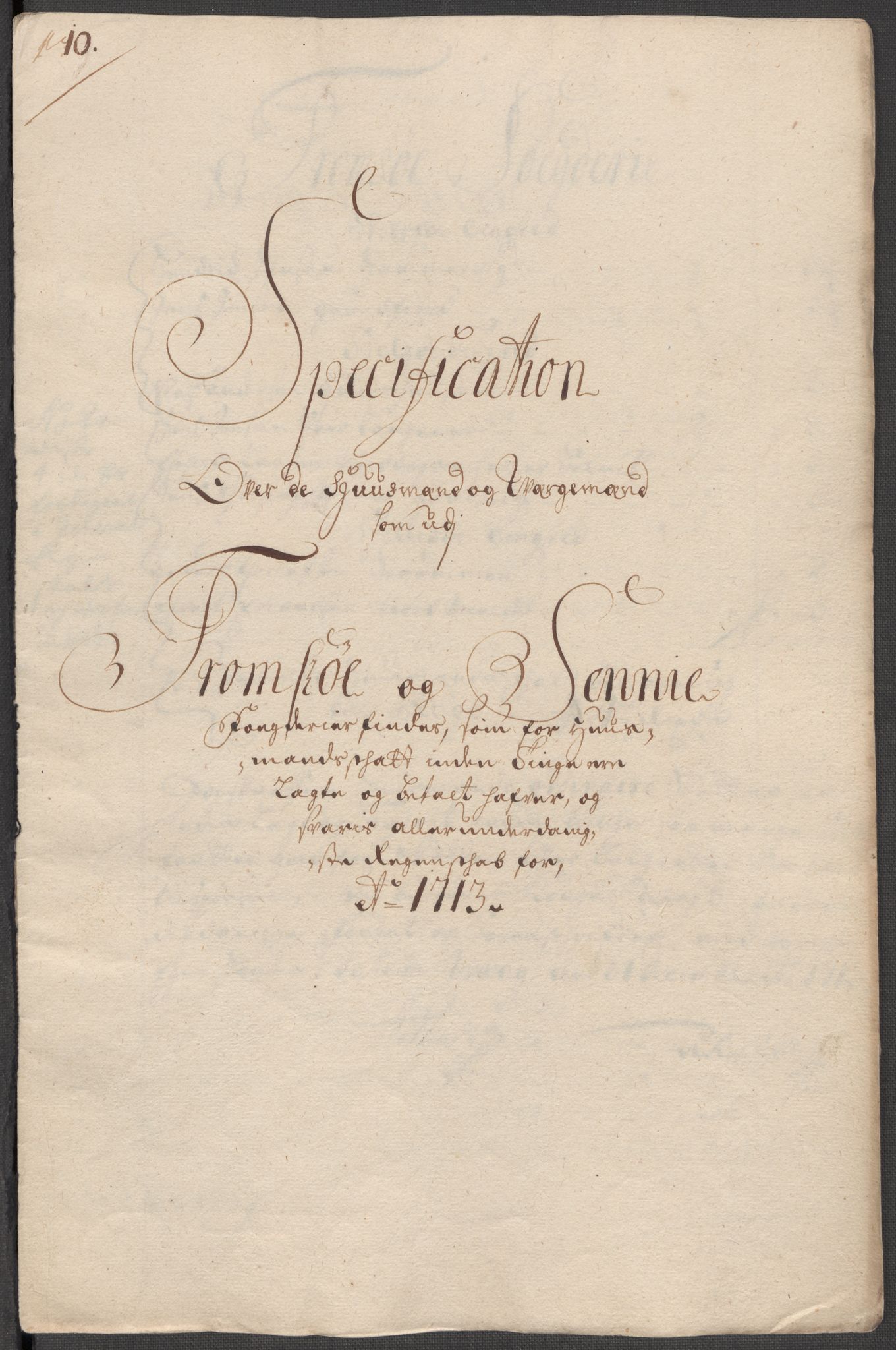 Rentekammeret inntil 1814, Reviderte regnskaper, Fogderegnskap, RA/EA-4092/R68/L4759: Fogderegnskap Senja og Troms, 1713, p. 79