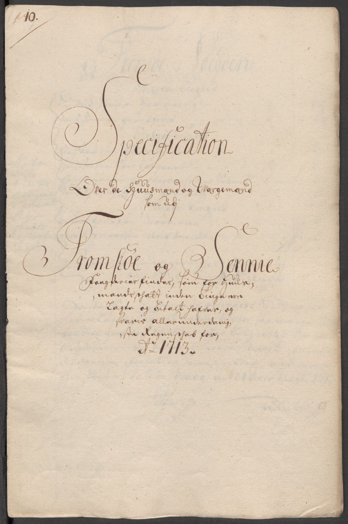 Rentekammeret inntil 1814, Reviderte regnskaper, Fogderegnskap, AV/RA-EA-4092/R68/L4759: Fogderegnskap Senja og Troms, 1713, p. 79