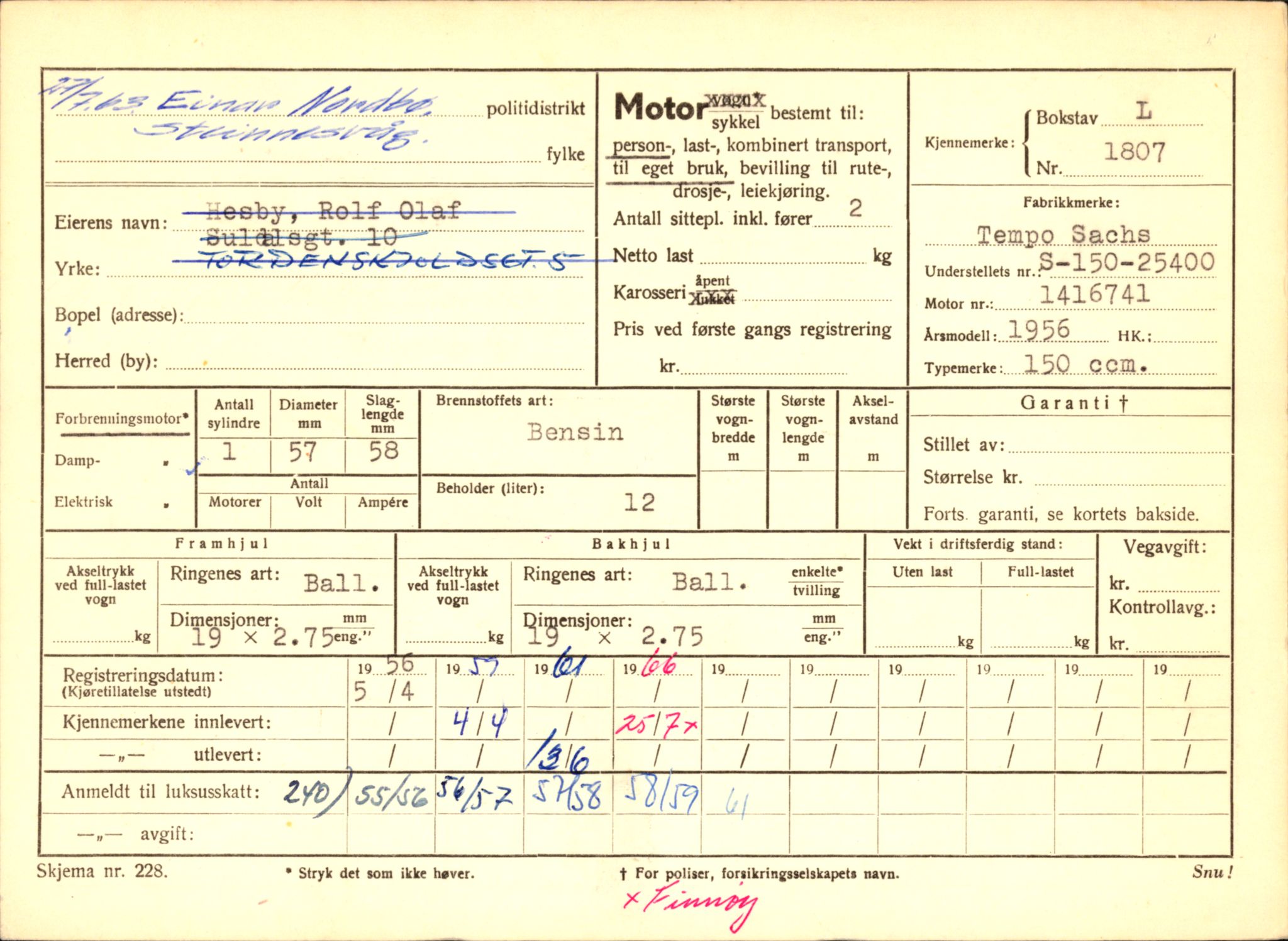 Stavanger trafikkstasjon, AV/SAST-A-101942/0/F/L0006: L-1700 - L-2149, 1930-1971, p. 489