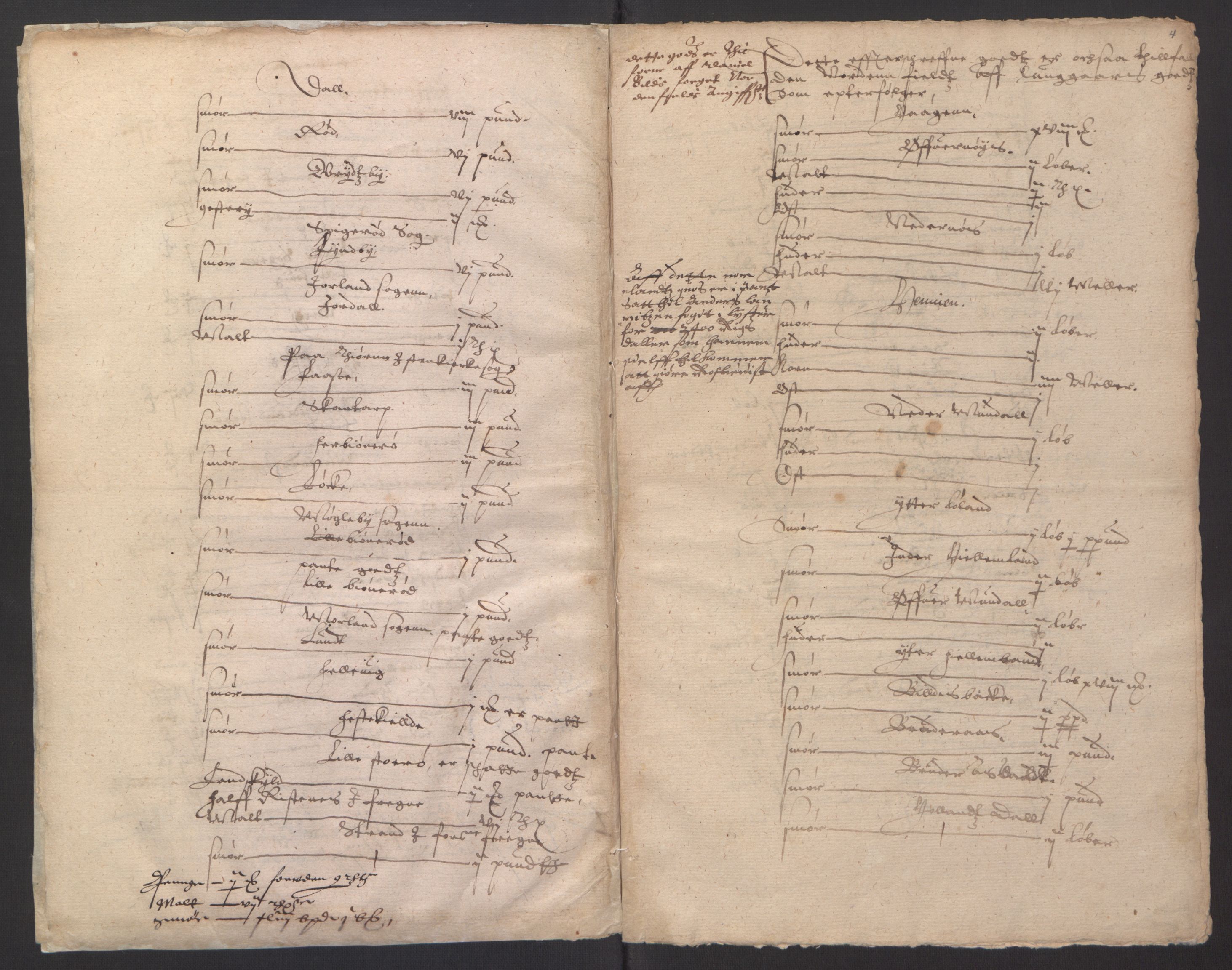 Stattholderembetet 1572-1771, AV/RA-EA-2870/Ek/L0007/0001: Jordebøker til utlikning av rosstjeneste 1624-1626: / Adelsjordebøker, 1624-1625, p. 457