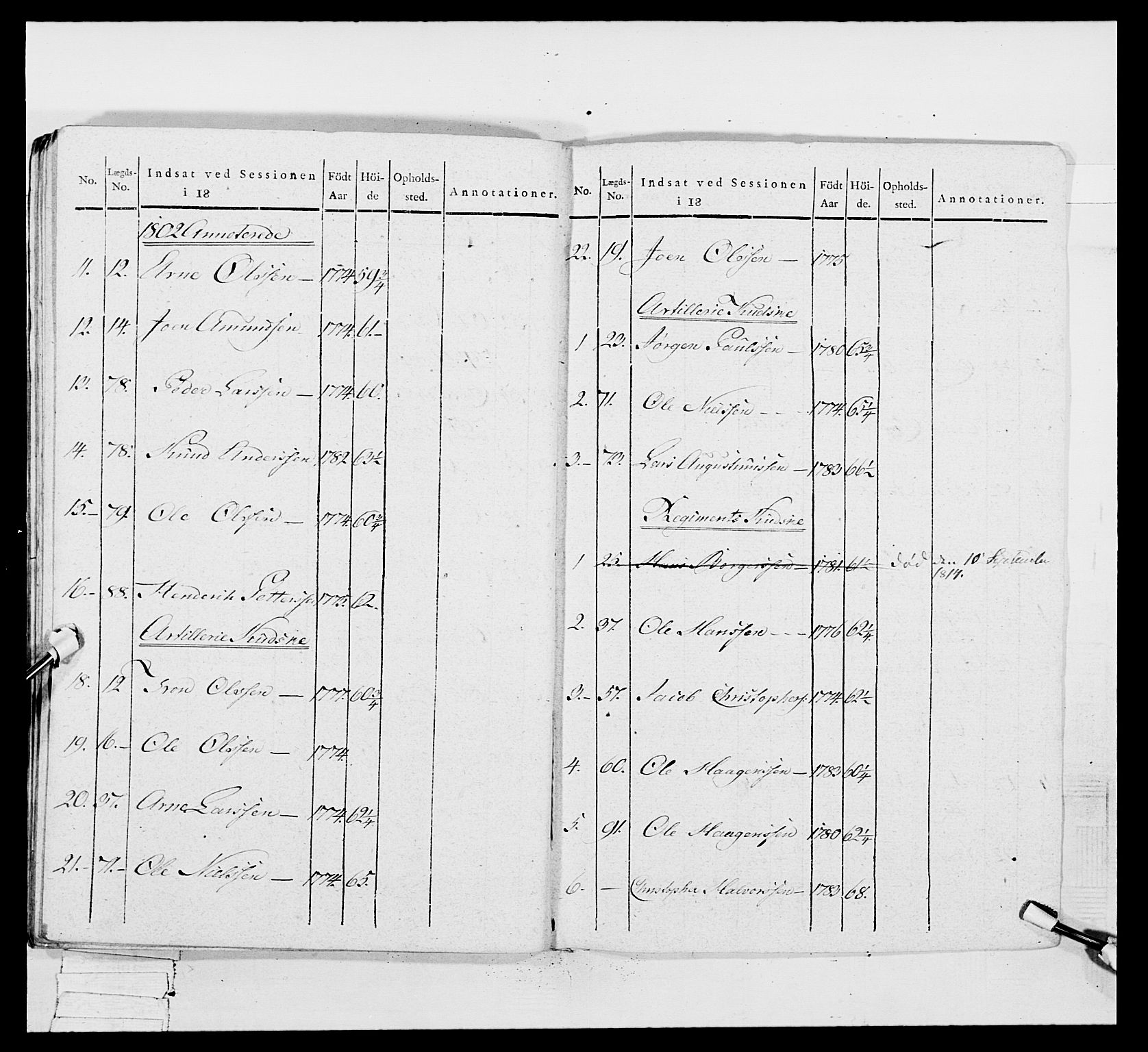 Generalitets- og kommissariatskollegiet, Det kongelige norske kommissariatskollegium, AV/RA-EA-5420/E/Eh/L0049: Akershusiske skarpskytterregiment, 1812, p. 263