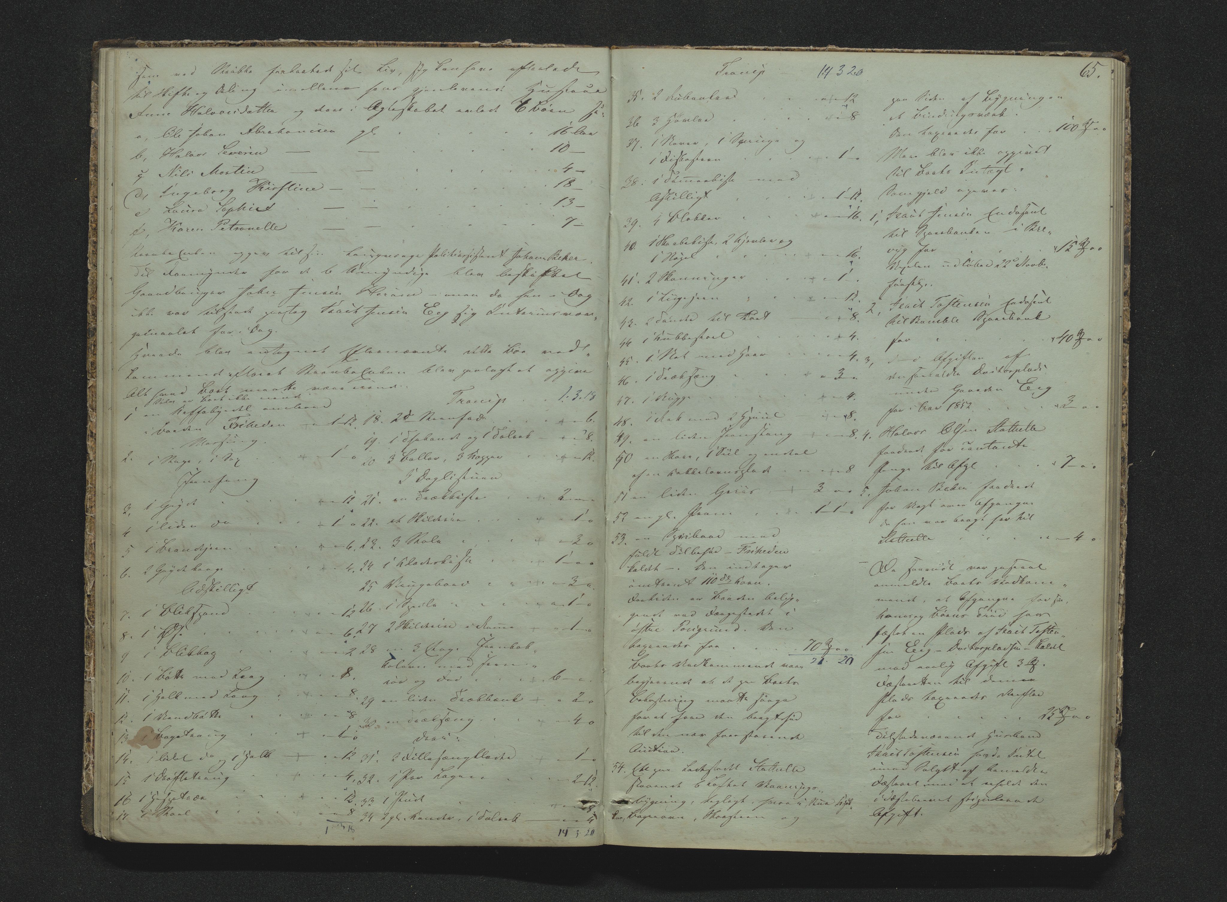 Bamble sorenskriveri, AV/SAKO-A-214/H/Hb/Hbb/Hbbb/L0001/0002: Skifteregisteringsprotokoll  / Skifteregisteringsprotokoll 2, 1847-1868, p. 64-65