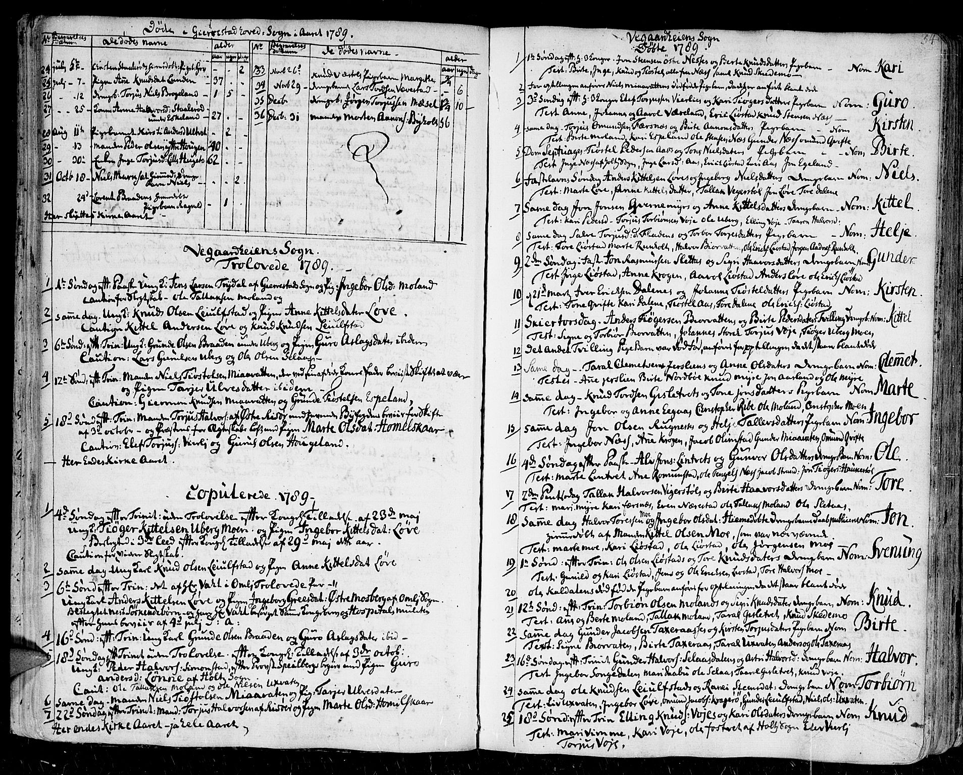 Gjerstad sokneprestkontor, AV/SAK-1111-0014/F/Fa/Faa/L0003: Parish register (official) no. A 3, 1780-1815, p. 34