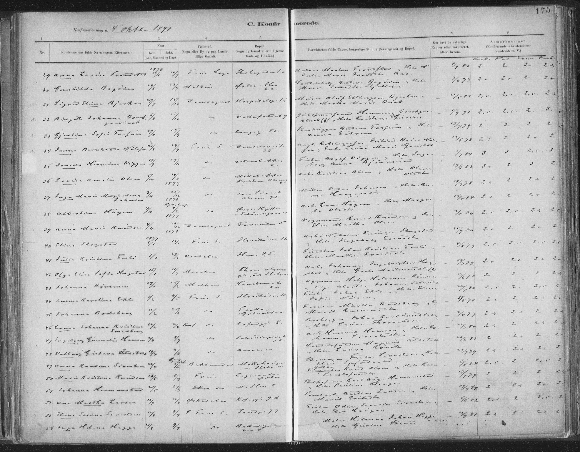 Ministerialprotokoller, klokkerbøker og fødselsregistre - Sør-Trøndelag, SAT/A-1456/603/L0162: Parish register (official) no. 603A01, 1879-1895, p. 175