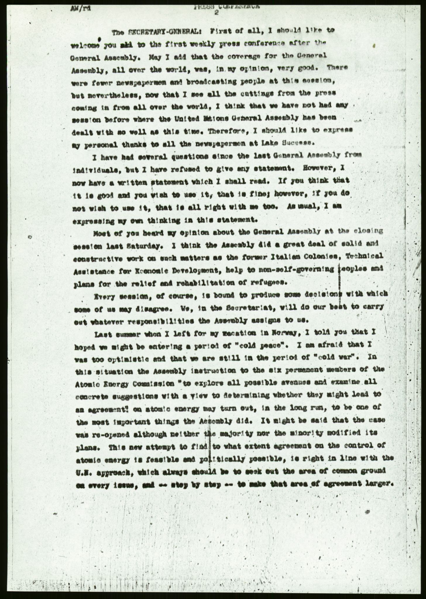 Lie, Trygve, AV/RA-PA-1407/D/L0027: Generalsekretærens papirer., 1941-1949, p. 3