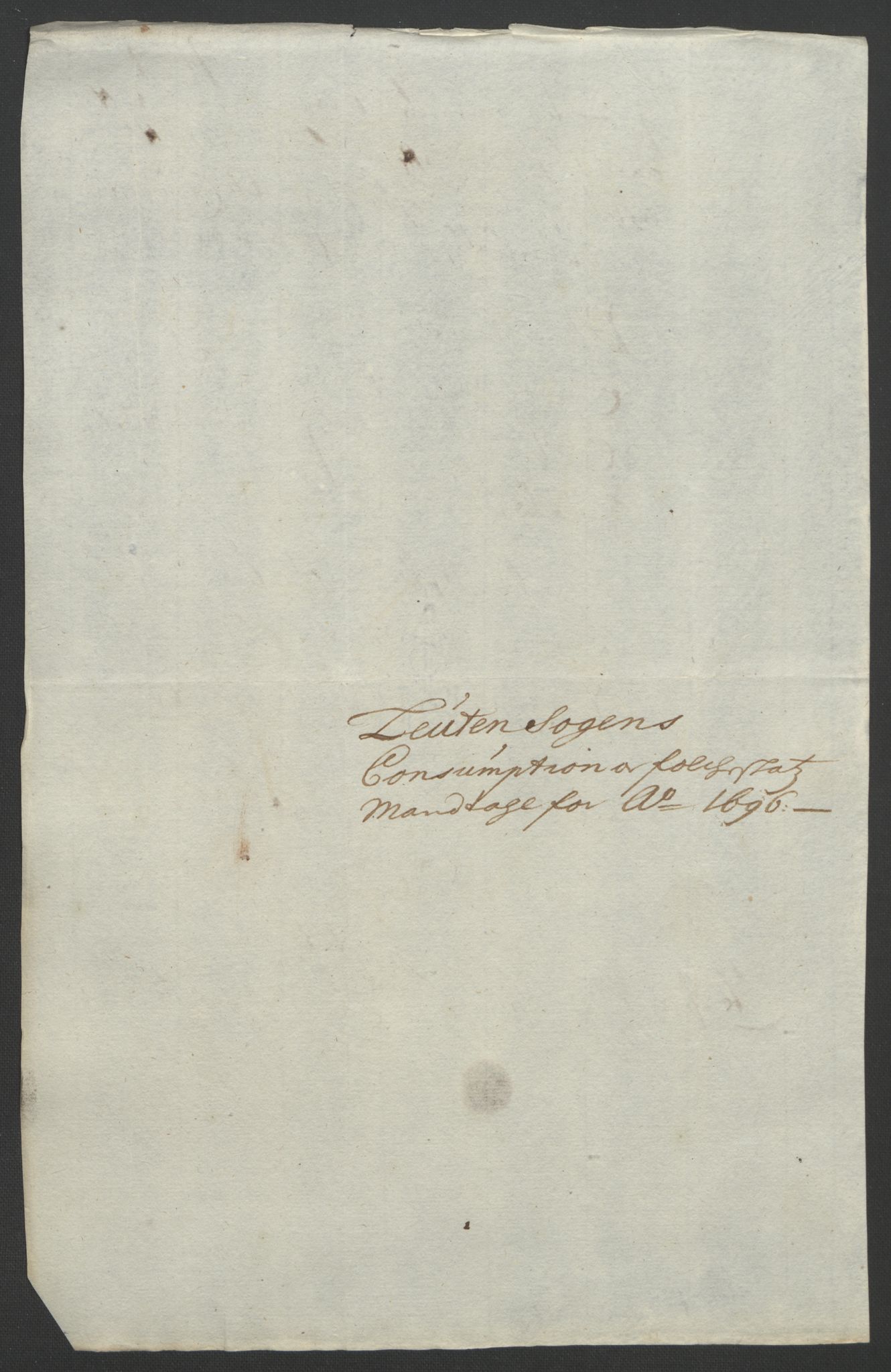 Rentekammeret inntil 1814, Reviderte regnskaper, Fogderegnskap, AV/RA-EA-4092/R16/L1036: Fogderegnskap Hedmark, 1695-1696, p. 376