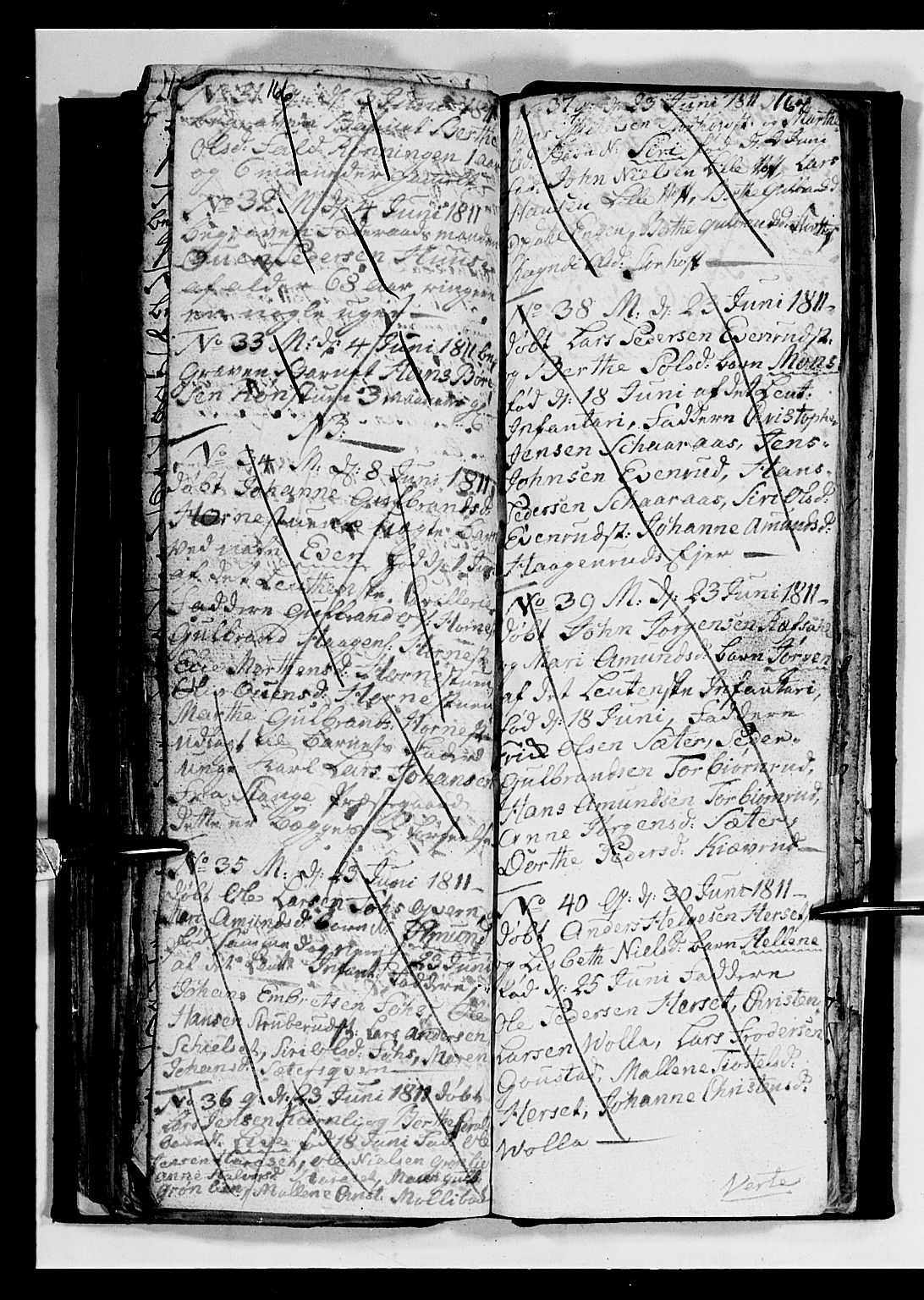 Romedal prestekontor, AV/SAH-PREST-004/L/L0004: Parish register (copy) no. 4, 1807-1814, p. 166-167