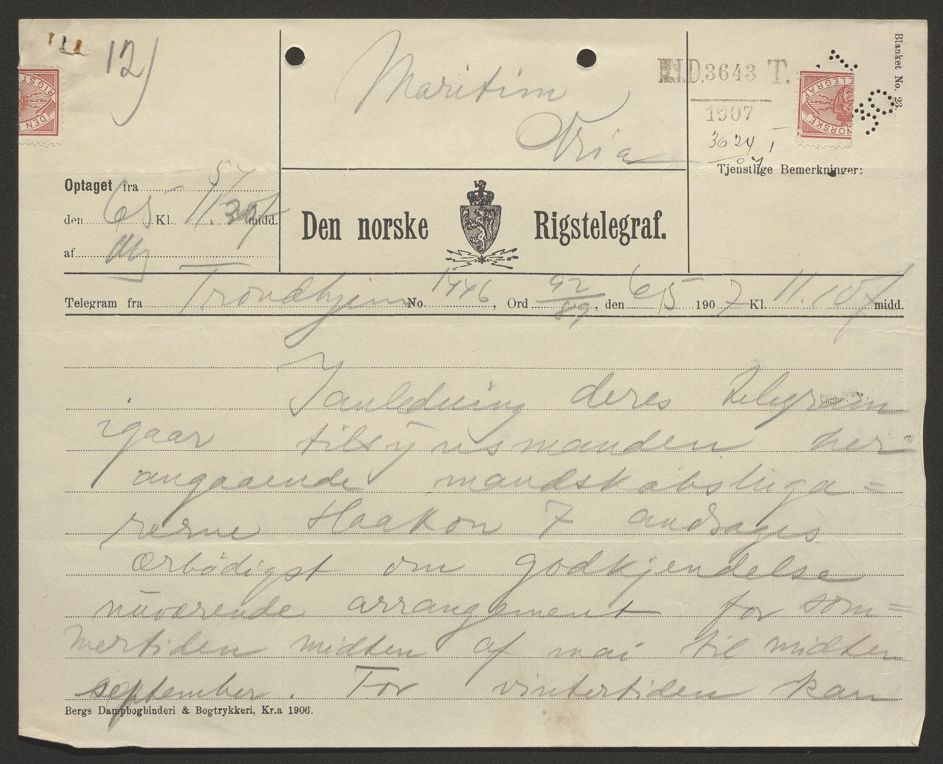 Sjøfartsdirektoratet med forløpere, skipsmapper slettede skip, AV/RA-S-4998/F/Fa/L0532: --, 1907-1917, p. 187