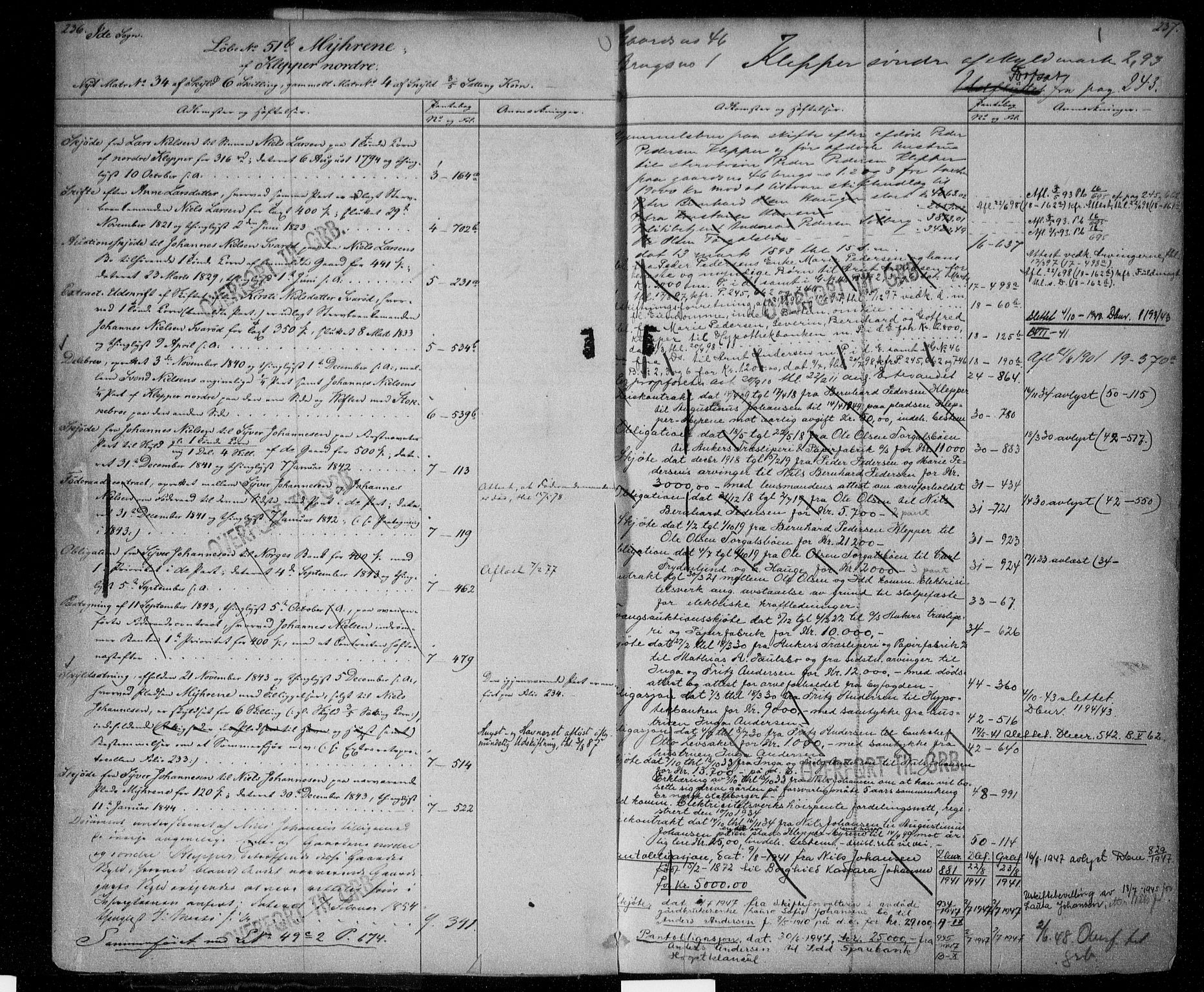 Idd og Marker sorenskriveri, AV/SAO-A-10283/G/Ga/Gac/L0001: Mortgage register no. II 1, 1848-1950, p. 236-237