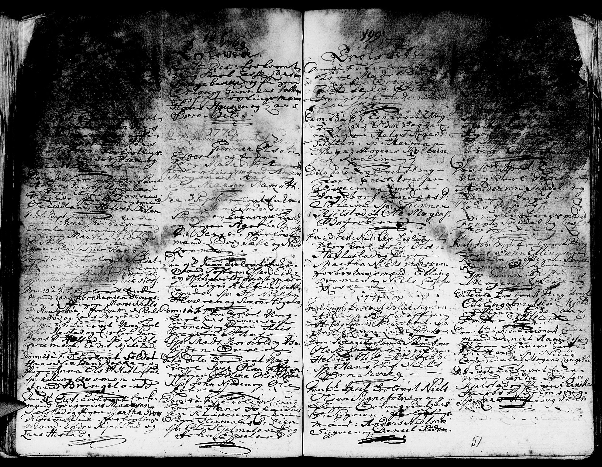 Gaular sokneprestembete, SAB/A-80001/H/Haa: Parish register (official) no. A 1, 1755-1785, p. 51