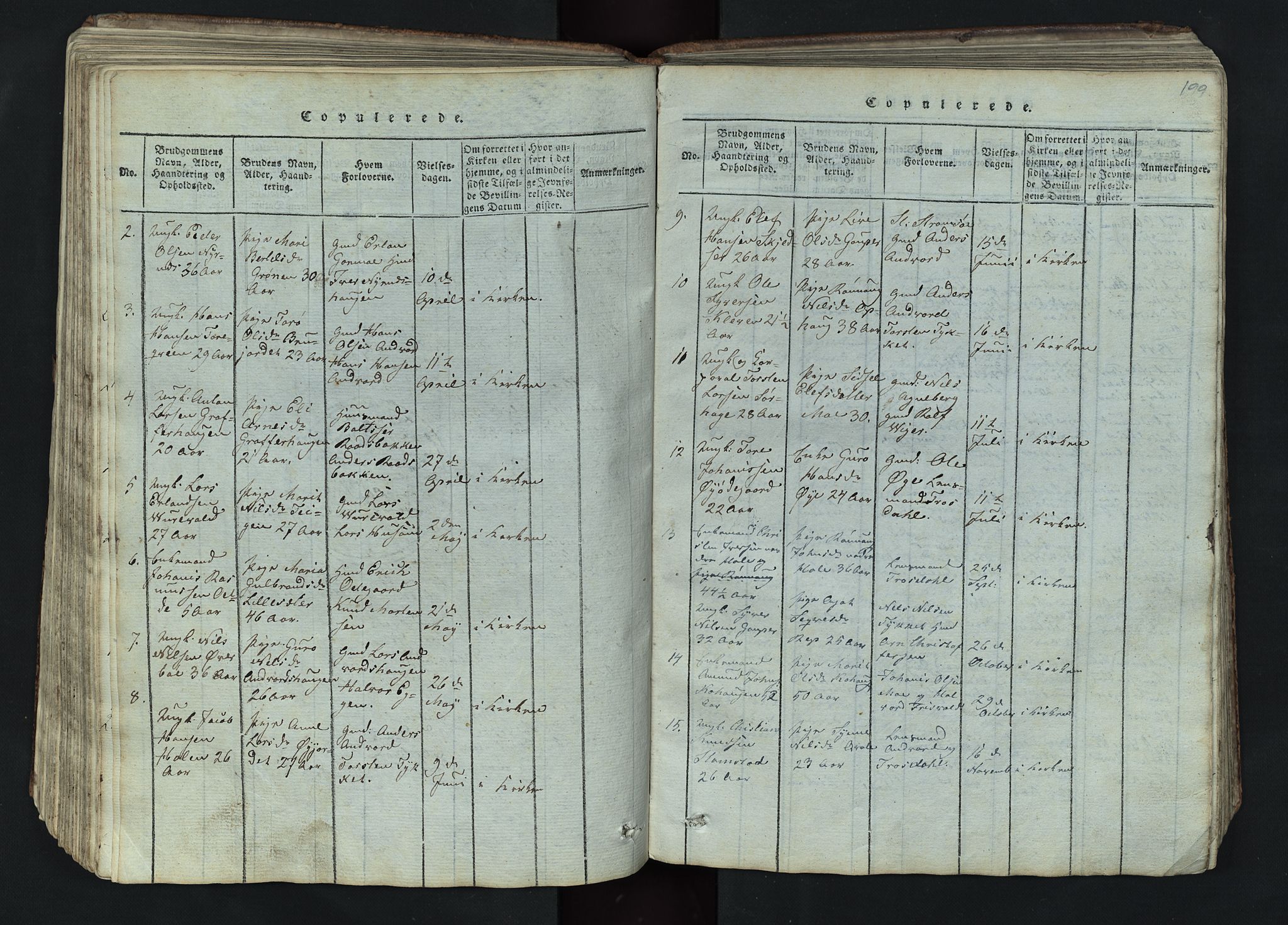 Lom prestekontor, SAH/PREST-070/L/L0002: Parish register (copy) no. 2, 1815-1844, p. 199