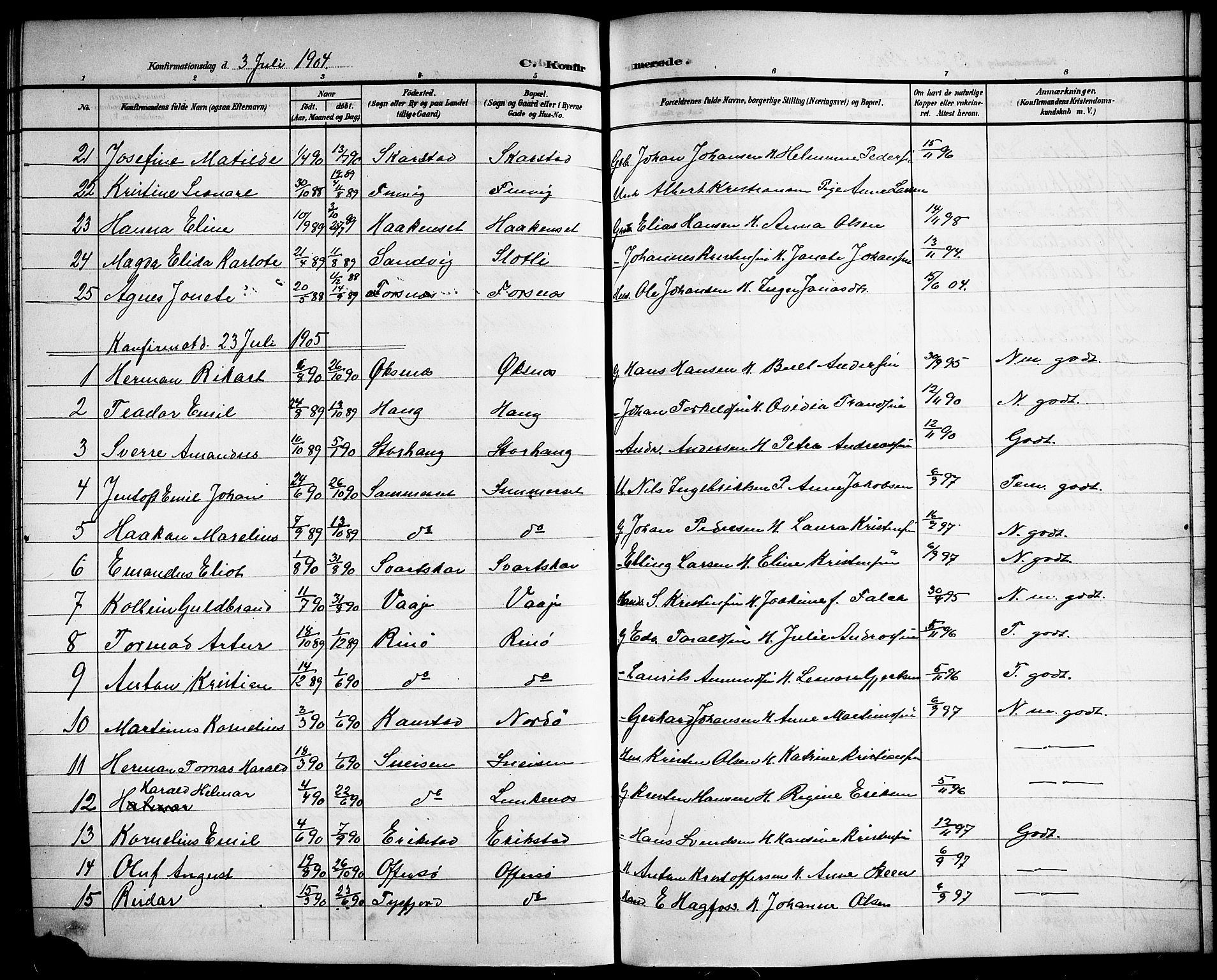 Ministerialprotokoller, klokkerbøker og fødselsregistre - Nordland, AV/SAT-A-1459/872/L1048: Parish register (copy) no. 872C04, 1898-1919