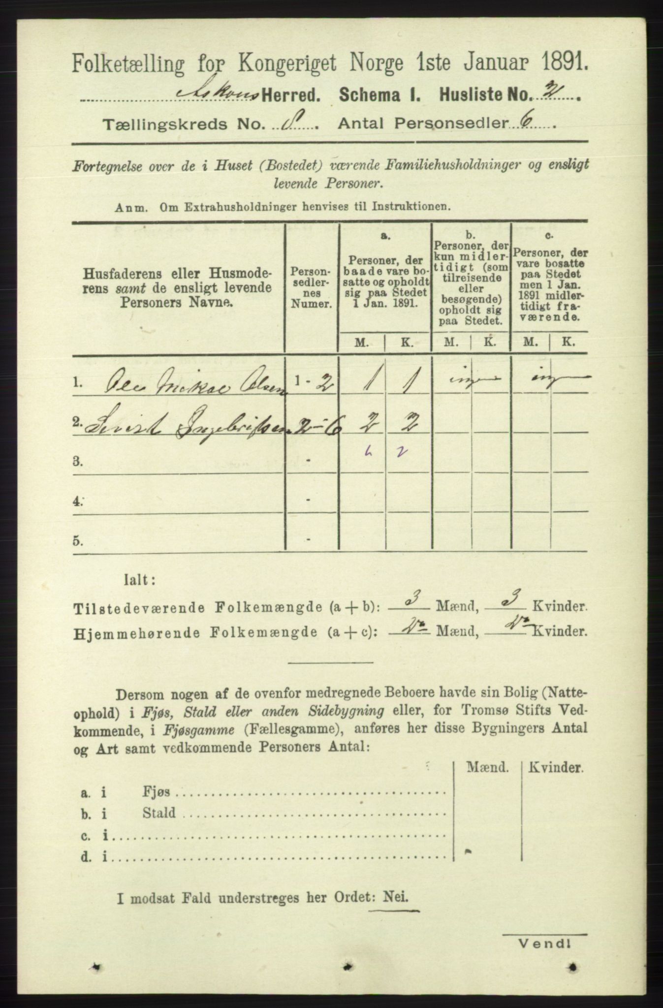 RA, 1891 census for 1247 Askøy, 1891, p. 5320