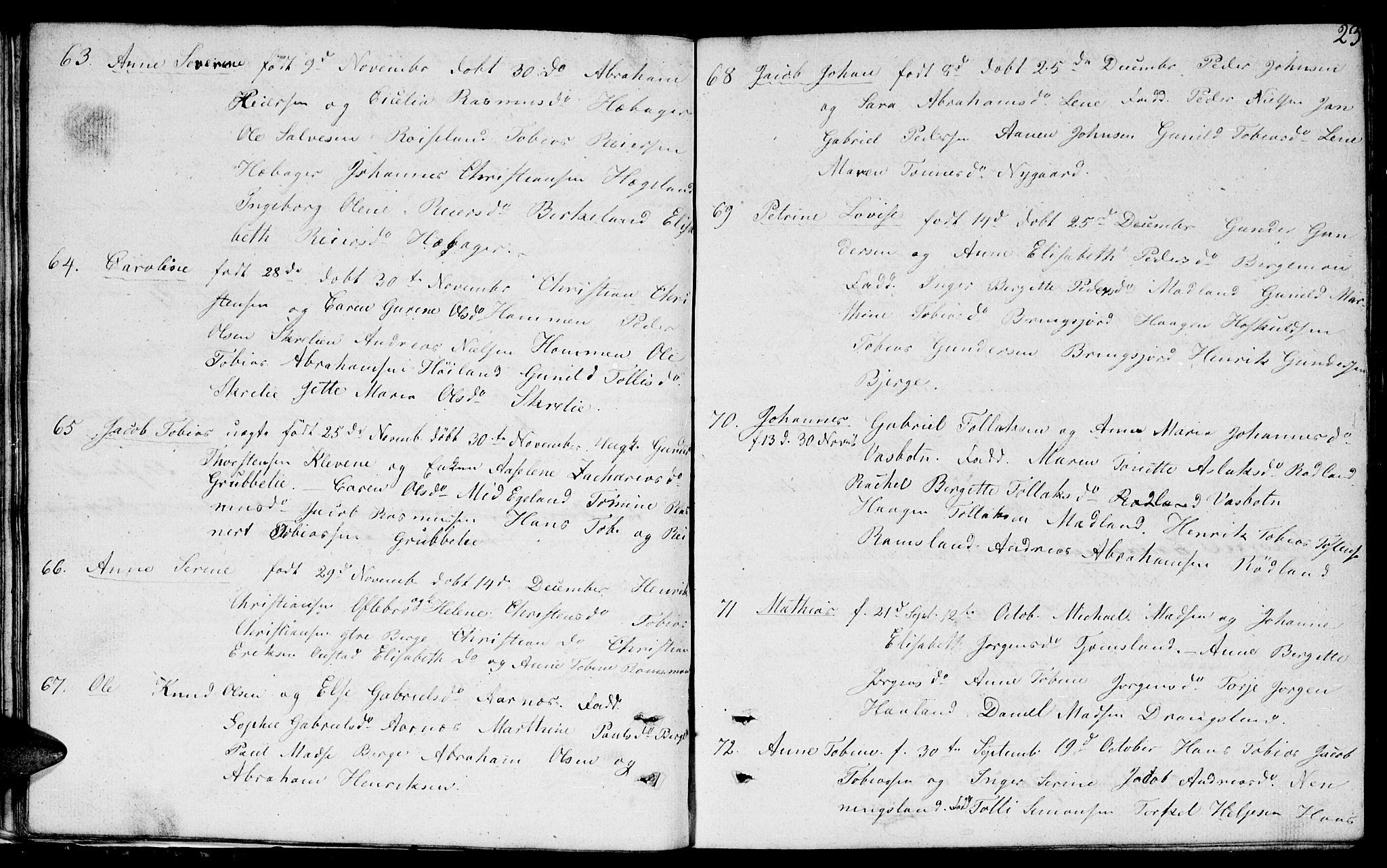 Lyngdal sokneprestkontor, SAK/1111-0029/F/Fb/Fbc/L0002: Parish register (copy) no. B 2, 1849-1864, p. 23