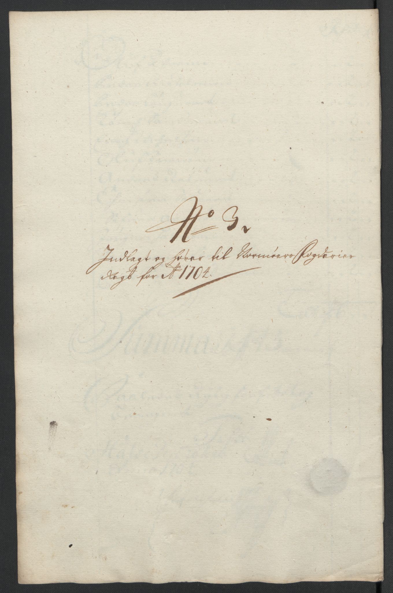 Rentekammeret inntil 1814, Reviderte regnskaper, Fogderegnskap, RA/EA-4092/R56/L3740: Fogderegnskap Nordmøre, 1703-1704, p. 271