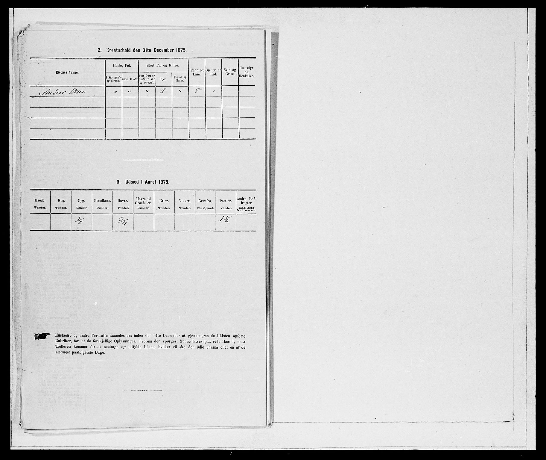 SAB, 1875 Census for 1443P Eid, 1875, p. 228