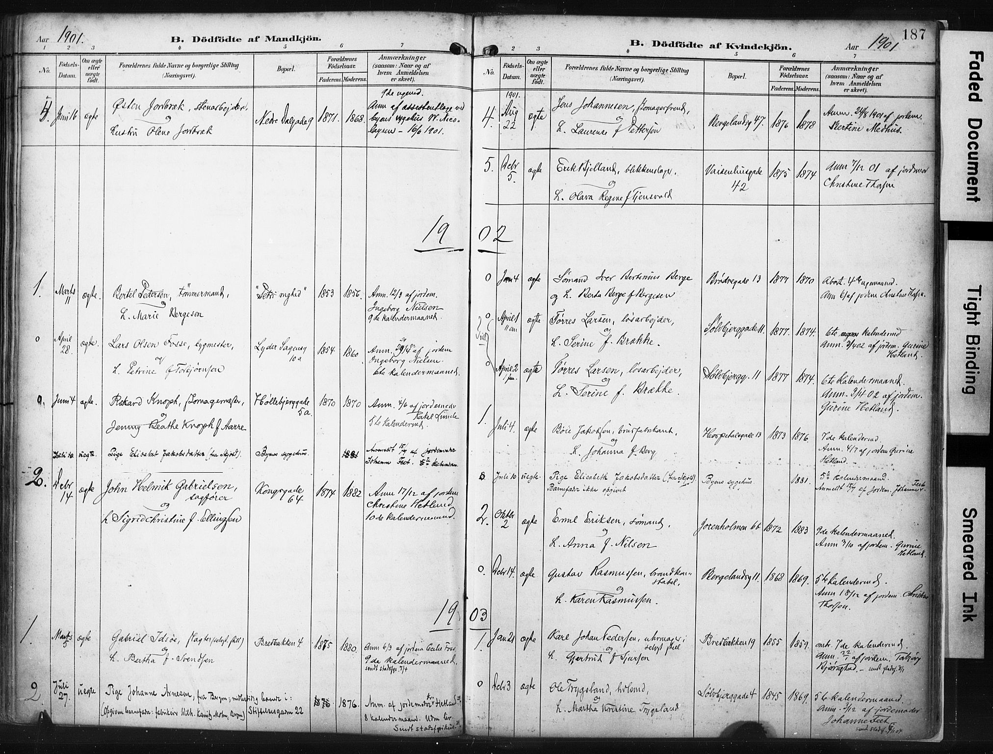 St. Petri sokneprestkontor, AV/SAST-A-101813/001/30/30BA/L0022: Parish register (official) no. A 22, 1895-1919, p. 187