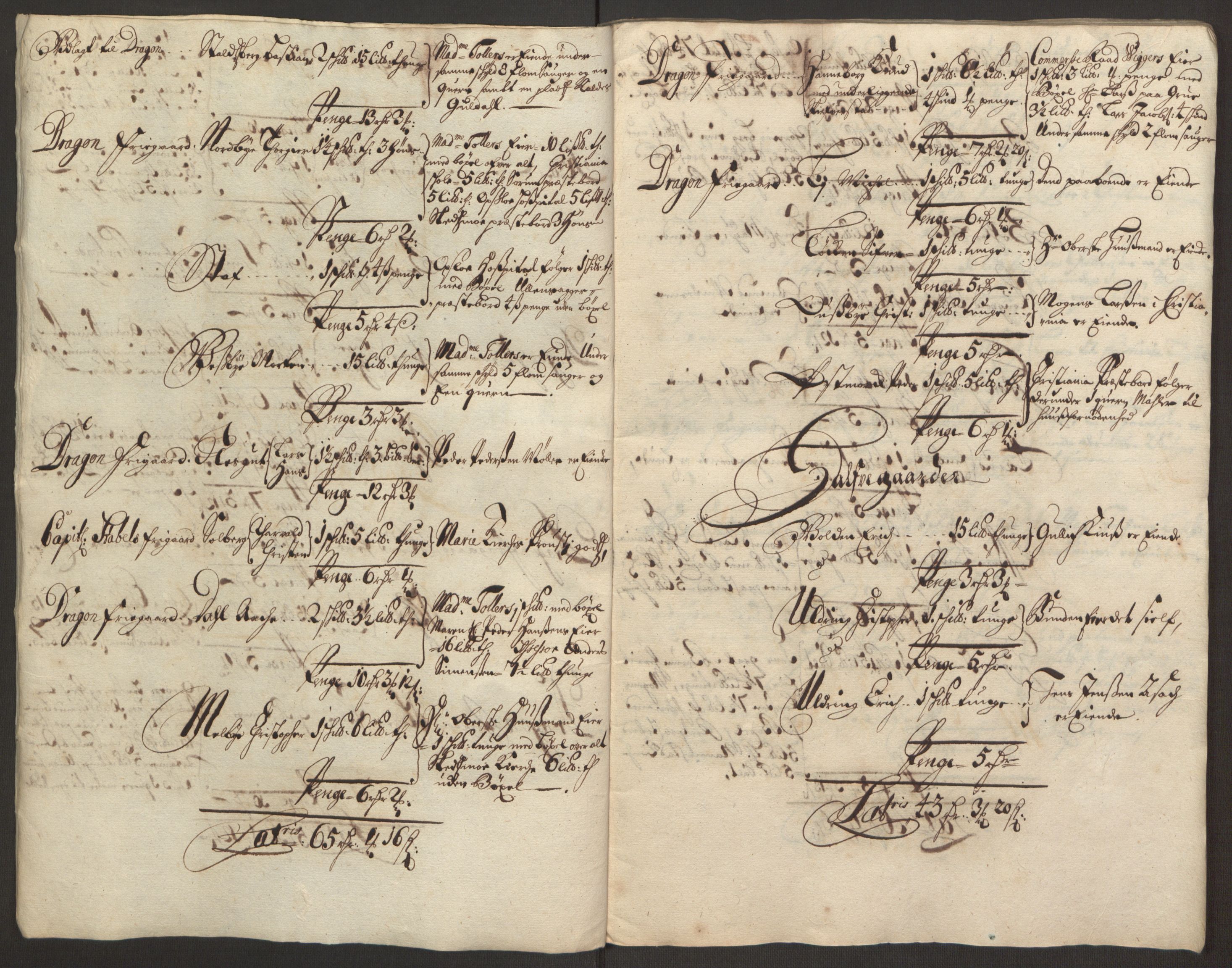 Rentekammeret inntil 1814, Reviderte regnskaper, Fogderegnskap, AV/RA-EA-4092/R11/L0579: Fogderegnskap Nedre Romerike, 1694-1695, p. 287