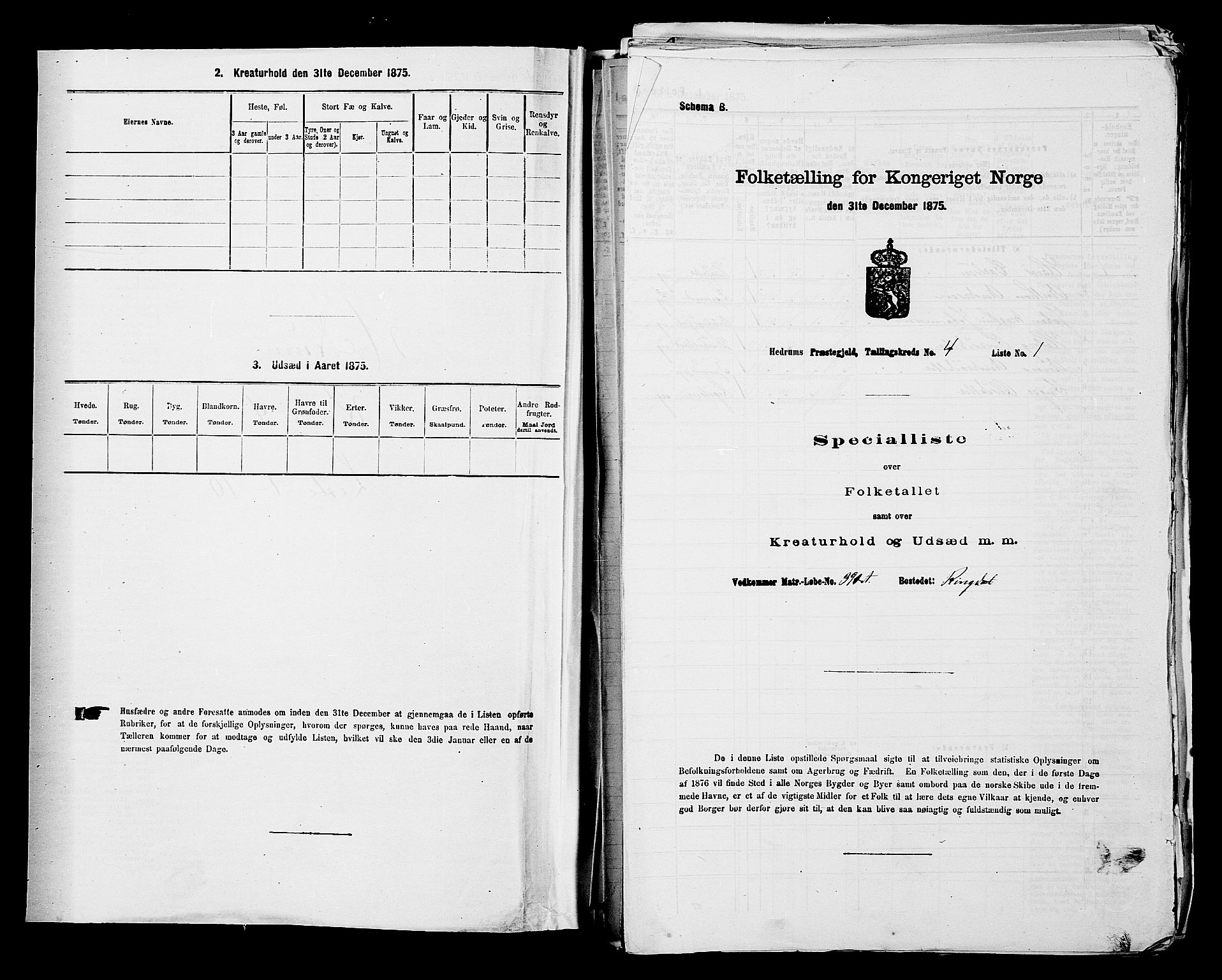 SAKO, 1875 census for 0727P Hedrum, 1875, p. 343