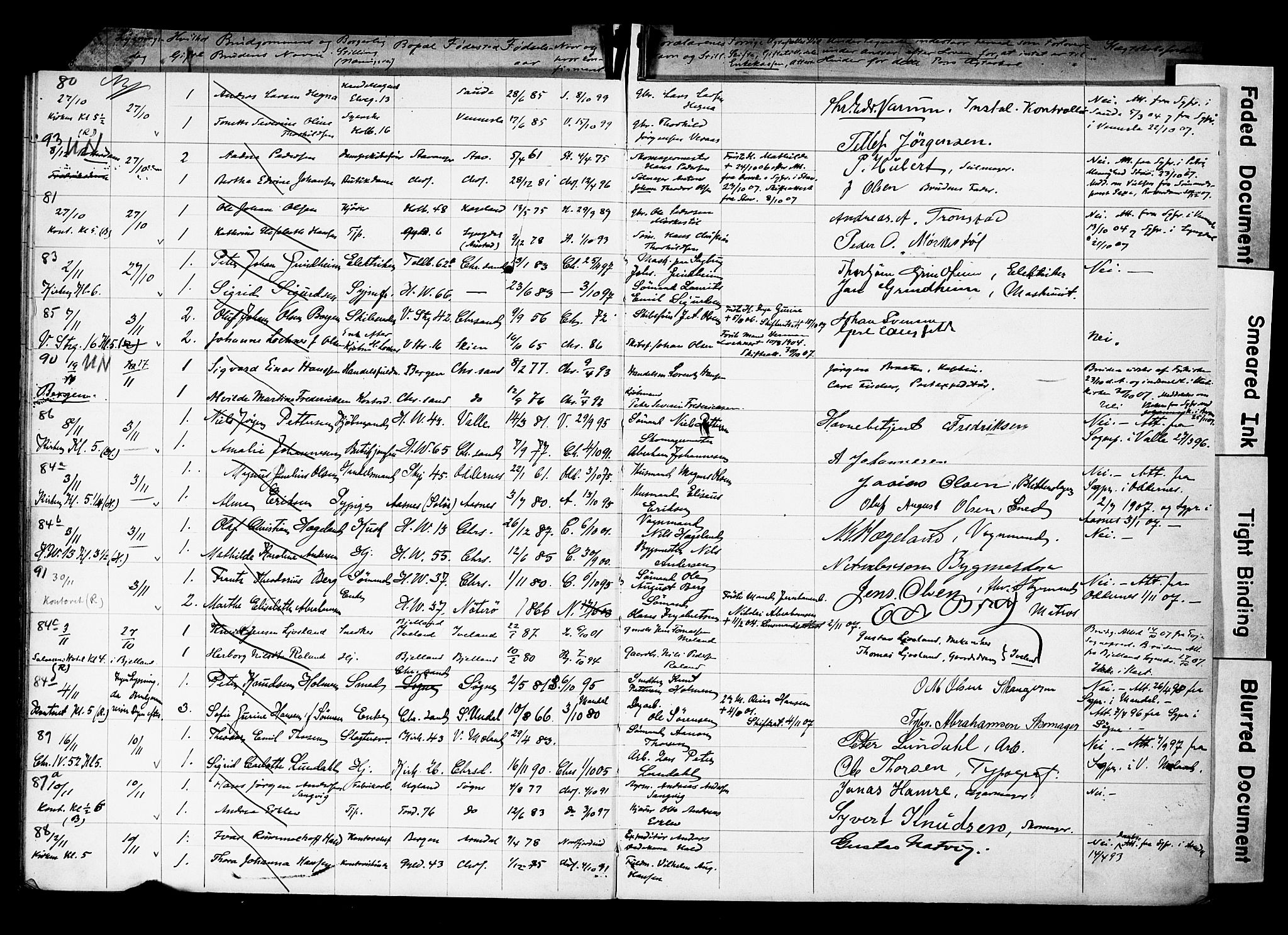 Kristiansand domprosti, AV/SAK-1112-0006/J/Je/L0003: Banns register no. A VI 19, 1903-1911, p. 29
